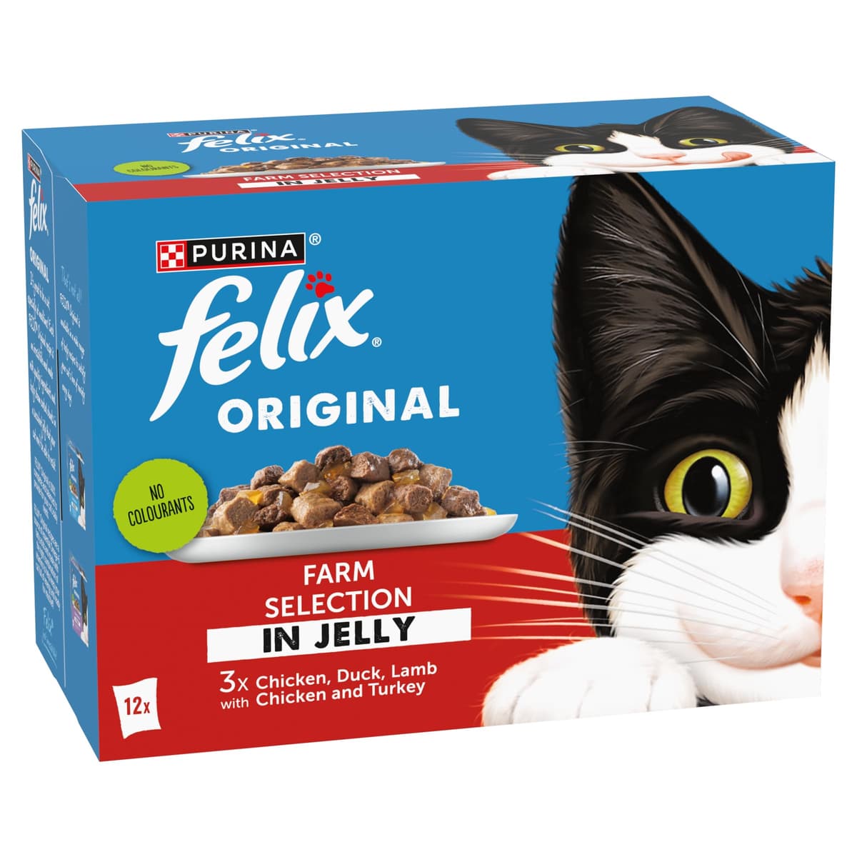 FELIX Original Farm Selection in Jelly Wet Cat Food 12x85g (Pack of 4) — view 2