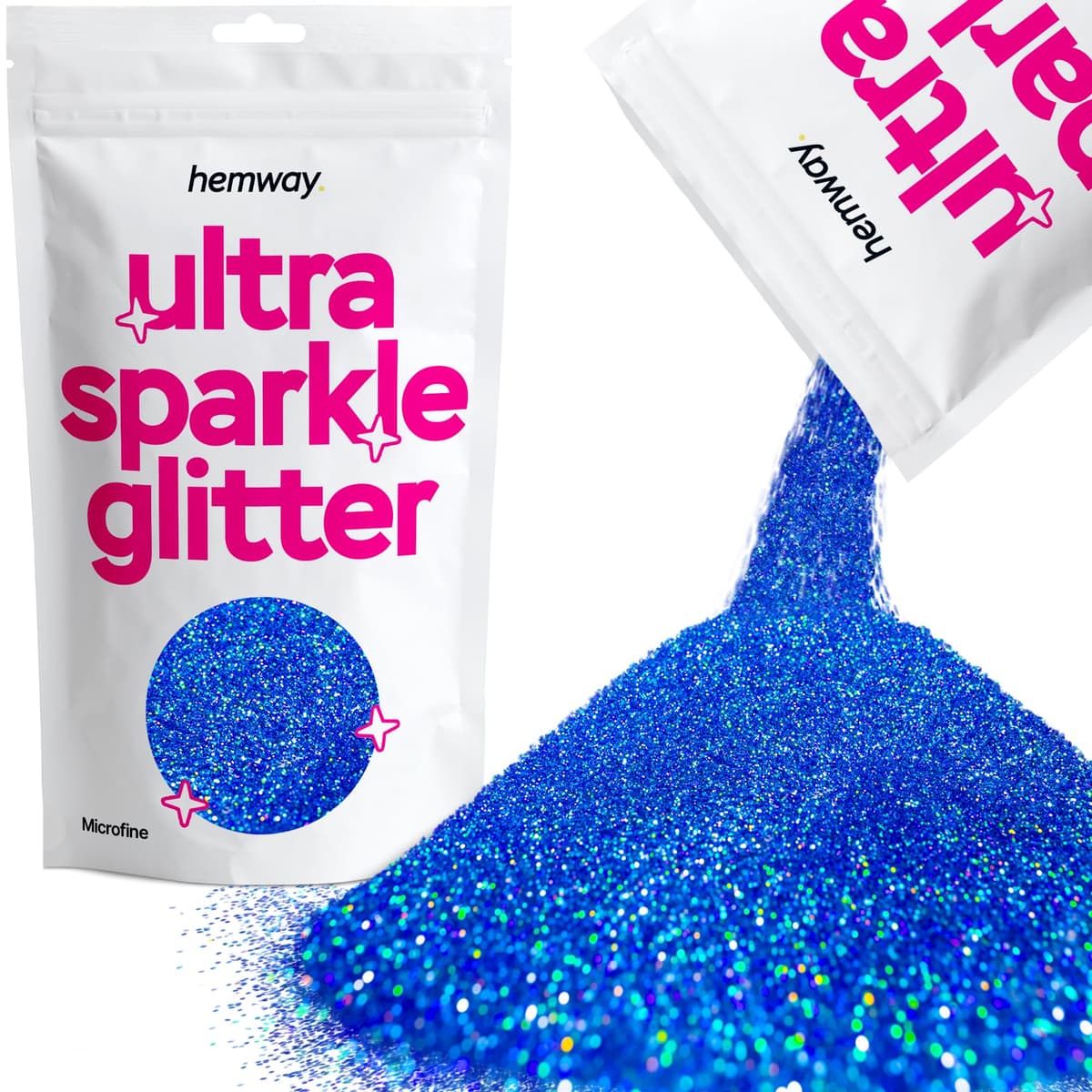 Hemway Ultra Sparkle Glitter Baby Pink Iridescent 100g Fine | Glitter for Arts & Craft, Makeup, Nail Art, Crafting, Card Making, Sparkle Decoration — view 38