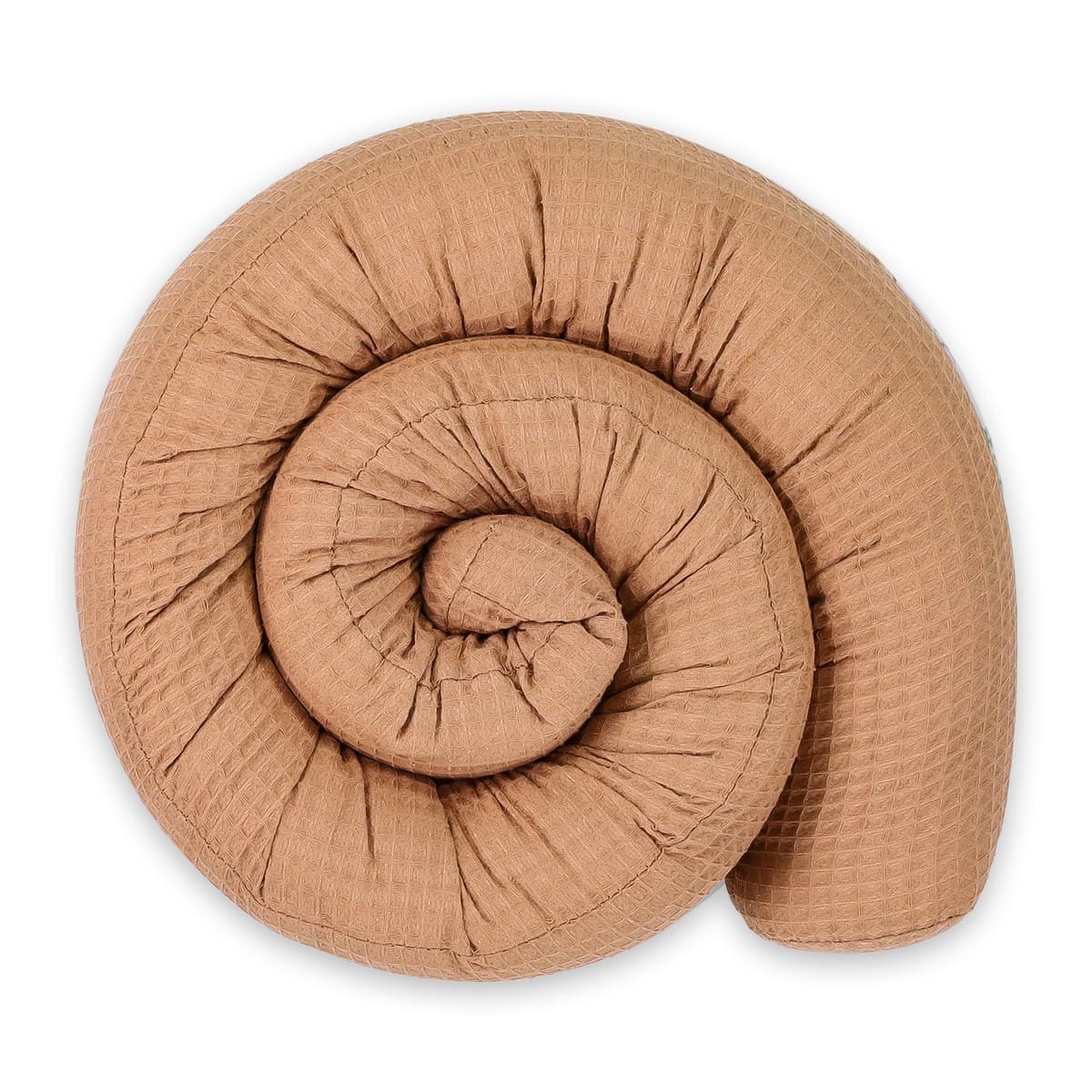 Totsy Baby Almohada para Dormir de Lado algodón 300 cm Algodón Gofre - cojin Cervical Enrollable Lavable Cojines Grandes Almohada para el Cuerpo Oeko-Tex Marrón — view 2