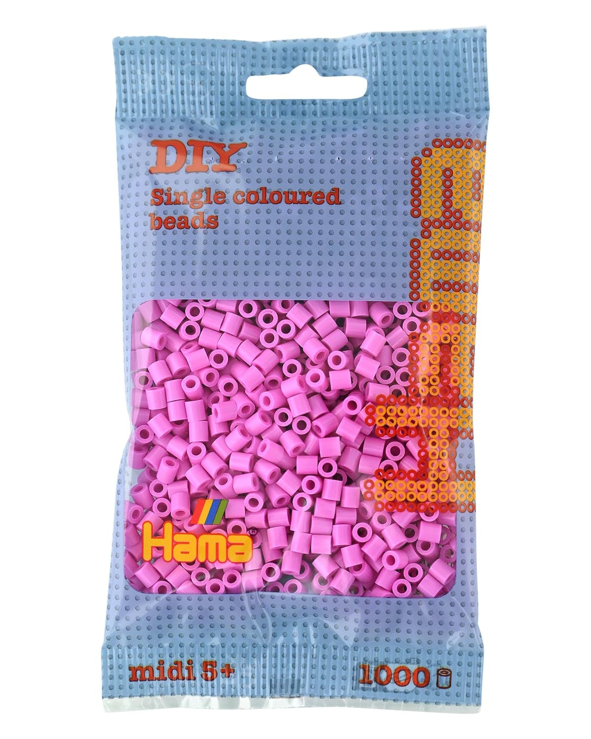 HAMA Bolsa de perlas | Aprox. 1000 cuentas midi fusibles para manualidades y mosaicos | Perlas de fusión para niños creativos 5+ | Juego de arte y decoración | Beige — view 8