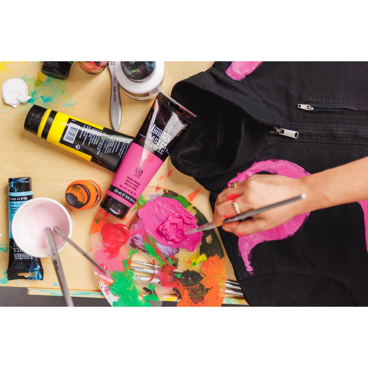 LIQUITEX Basics Acrylic Paint, Mars Black, 118 ml Tube — view 6