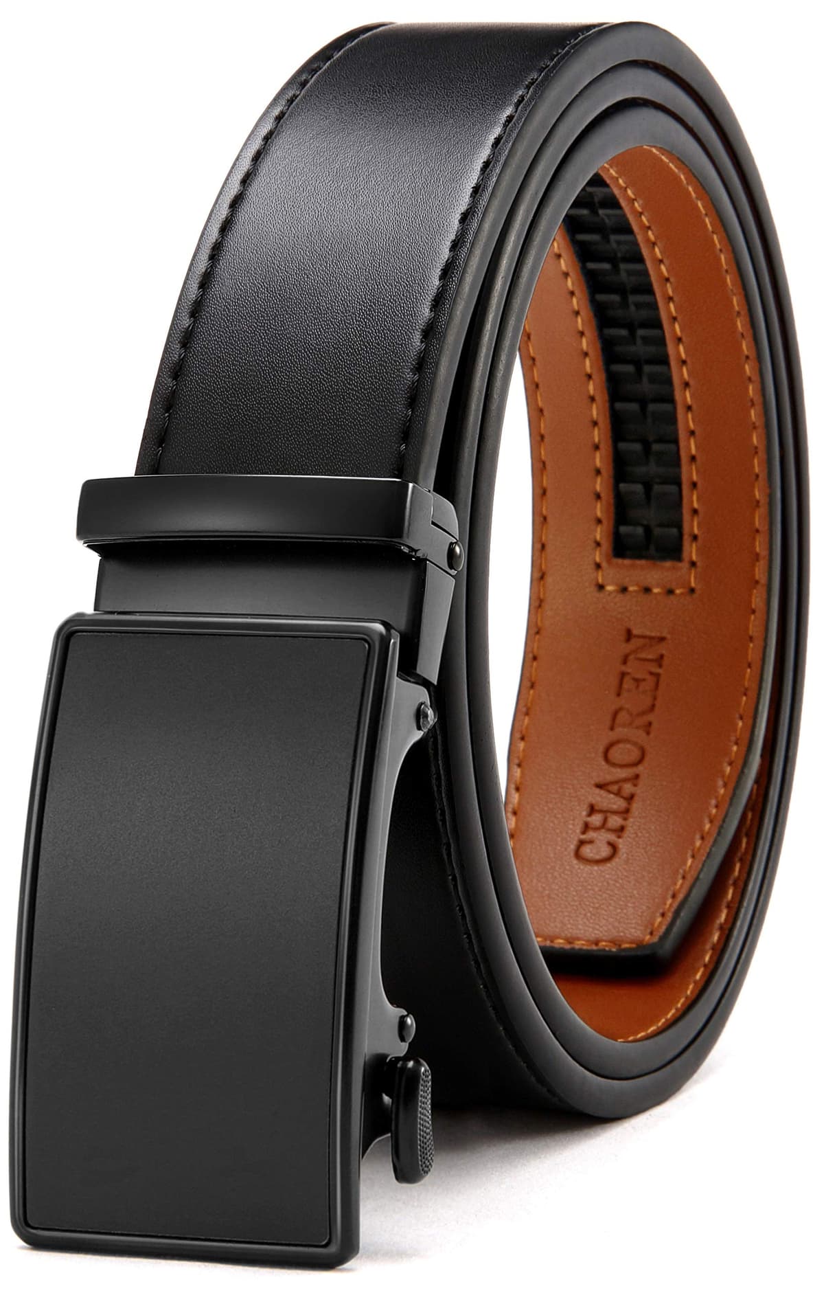 CHAOREN Belts for Men - Ratchet Leather Mens Belt 1 3/8" for Jeans - Fits Everywhere — view 14