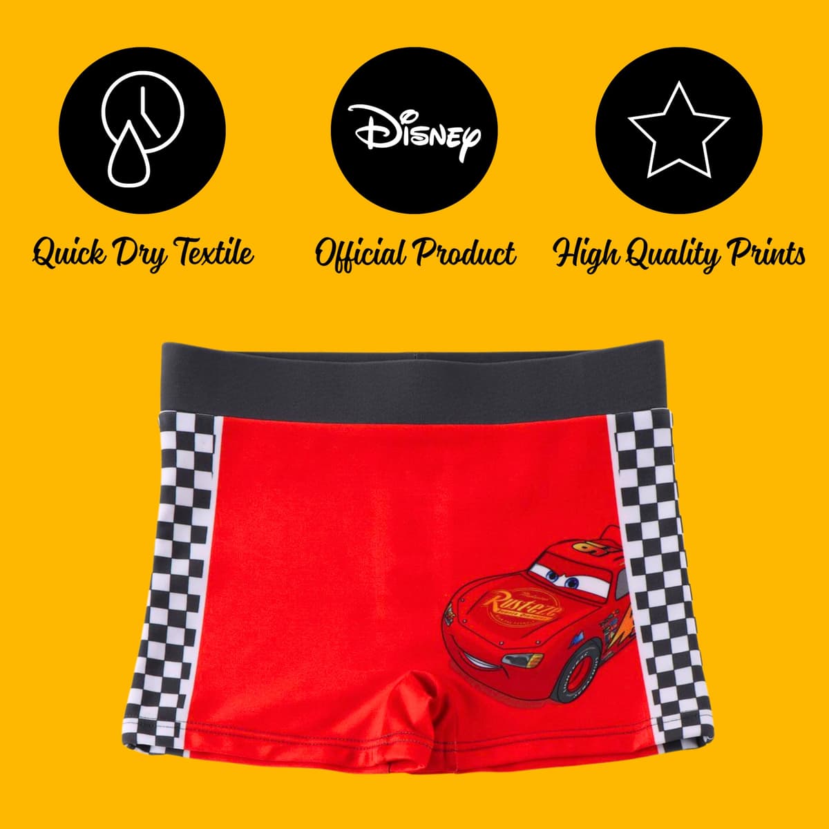 Disney Pixar Cars Bañador para Niño, Shorts Baño Boxer, Bañador de Natación Infantil, Tallas 3 a 8 Años — view 4