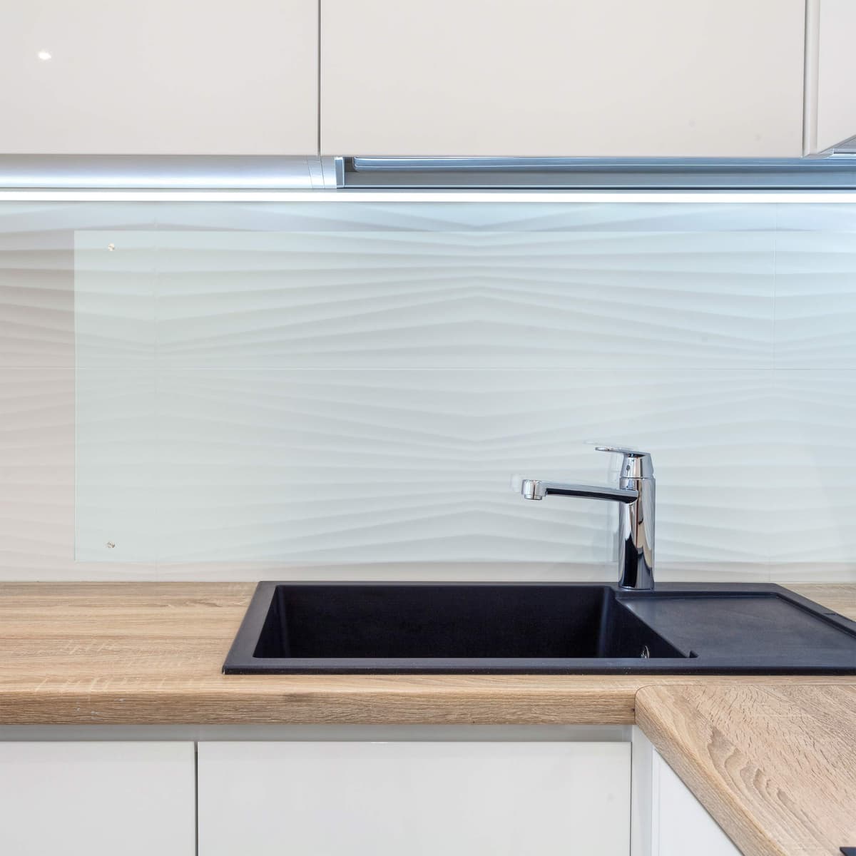 Relaxdays Panel Antisalpicaduras Cocina Pared, Protector Salpicaduras, Cristal Templado, 1 Ud., 120x50 cm, Transparente — view 5