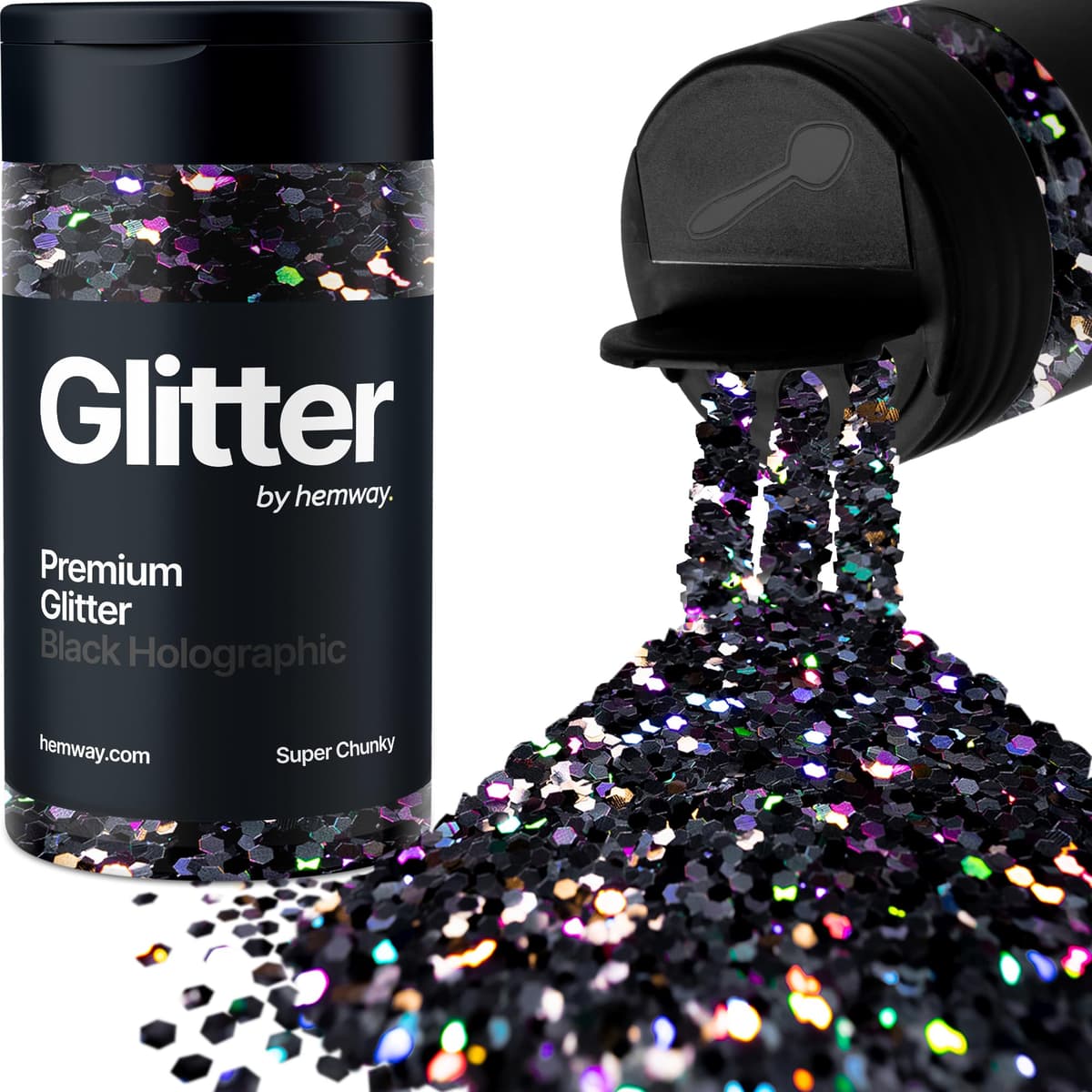 Light Rose Gold Glitter Shaker, 130g Ultrafine Glitter, Crafts 1/128" Metallic Flake Light Rose Gold Sequins, Resin & Epoxy Crafts, Decorating, Halloween, Christmas Nail, Face, Hemway — view 154
