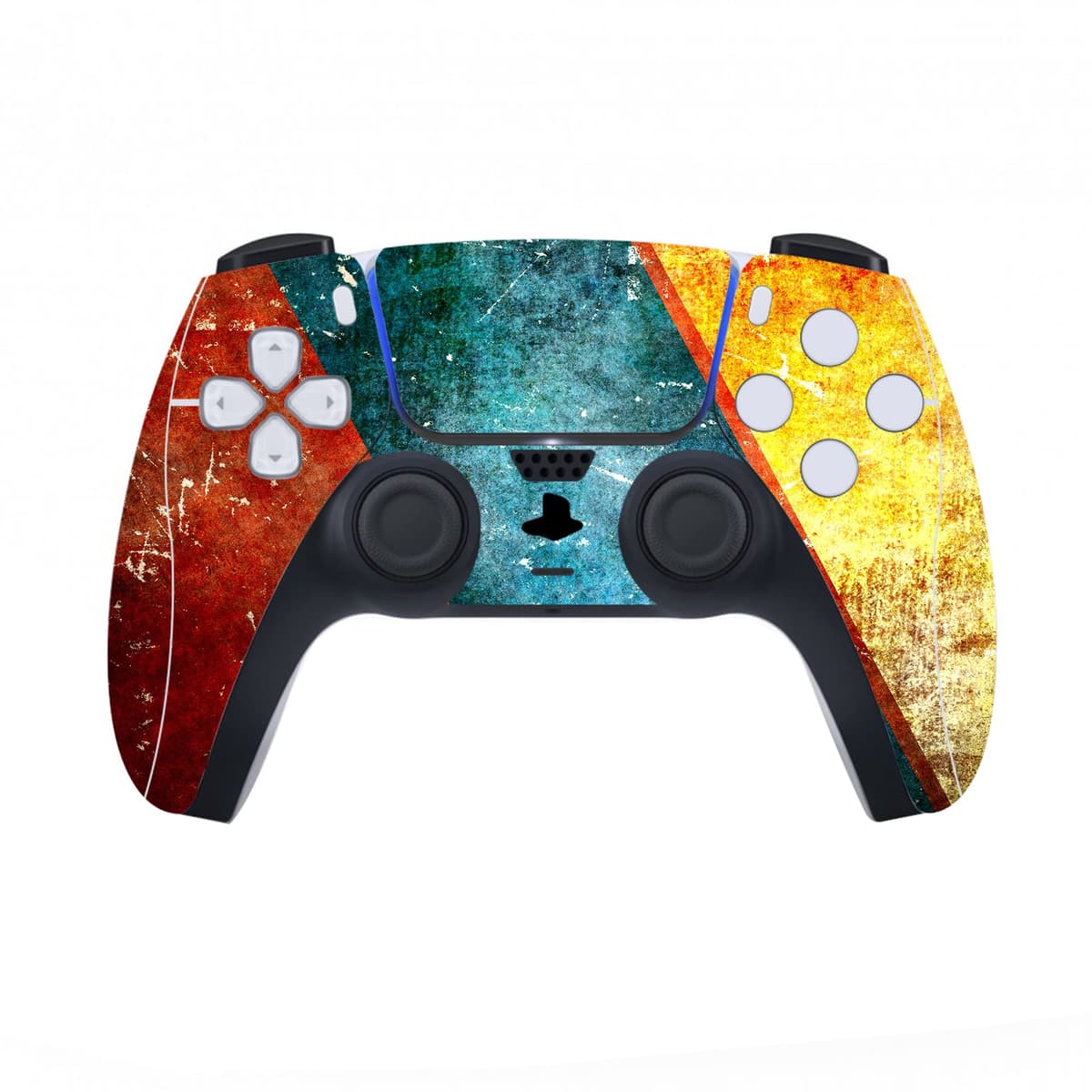 playvital Aging Full Set Skin Decal for ps5 Console Digital Edition, Sticker Vinyl Decal Cover for ps5 Controller & Charging Station & Headset & Media Remote — view 4