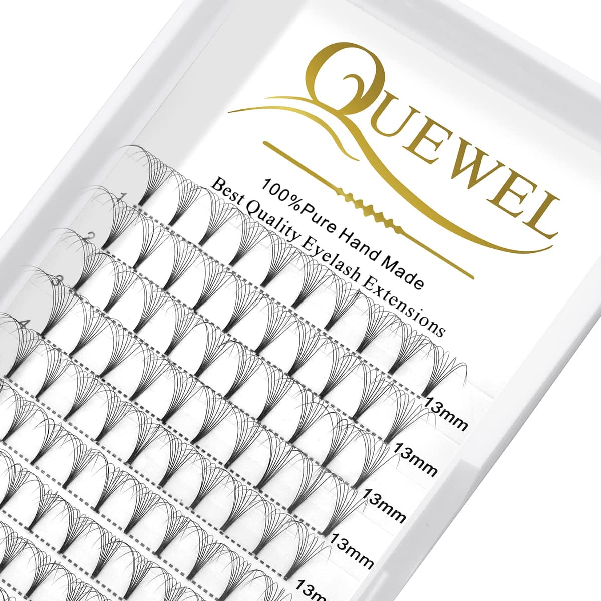 Premade Fan Volume Lash Extensions 8D 0.08D 13mm Russian Pre Made Fan Lashes | 3D-8D 0.07/0.10 C/D Curl 8-15mm | Long Lasting | Easy Application（8D 0.08D 13mm）