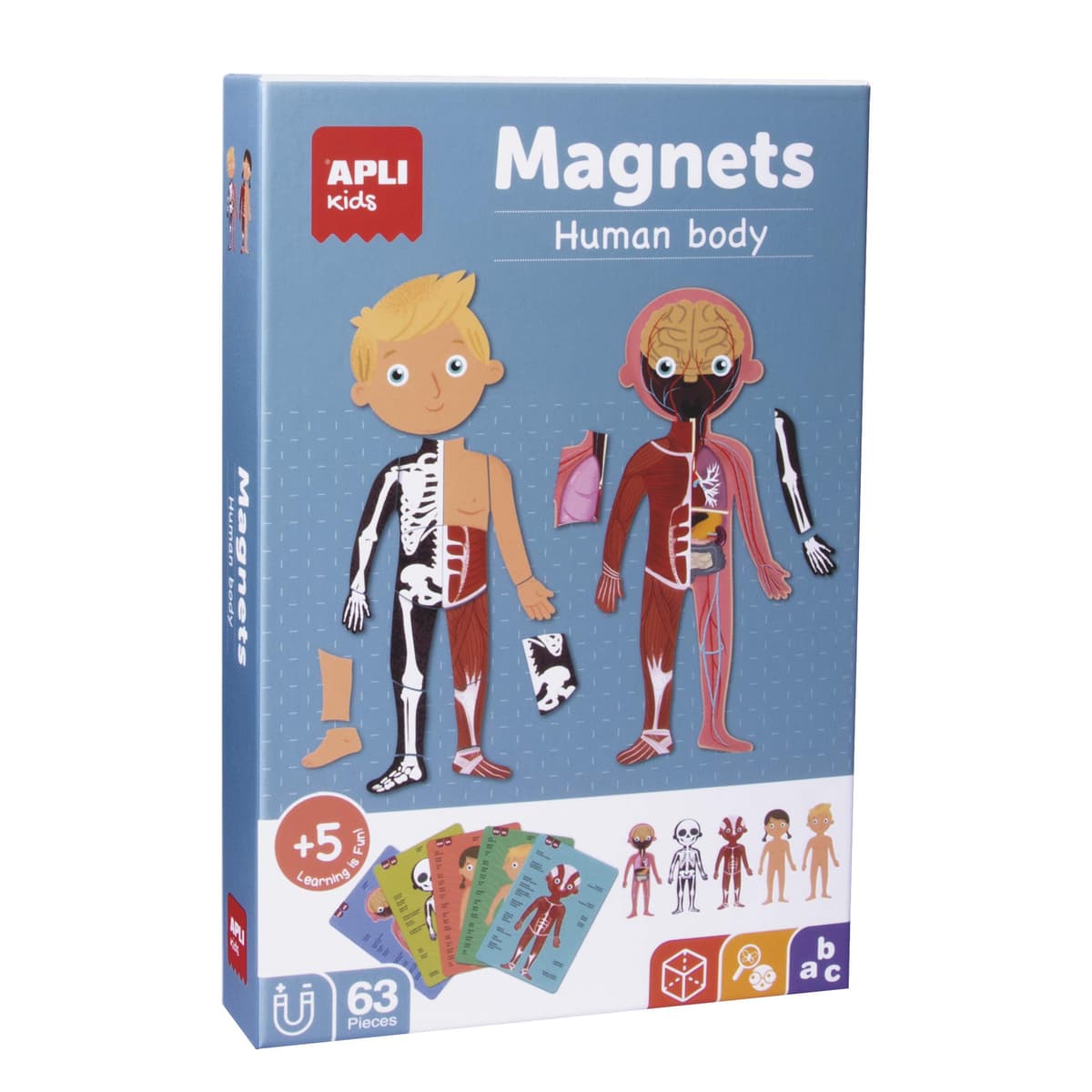 APLI Kids 18531 - Juego Magnético Educativo sobre el Cuerpo Humano para niños a Partir de 5 años