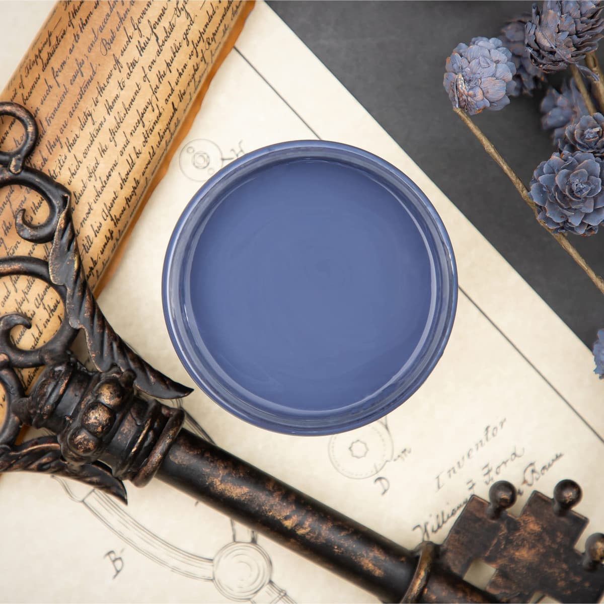 Dixie Belle Paint Company Chalk Finish Furniture Paint - Caviar (32oz) - Matte Black Chic Chalk Mineral DIY Furniture Paint — view 170