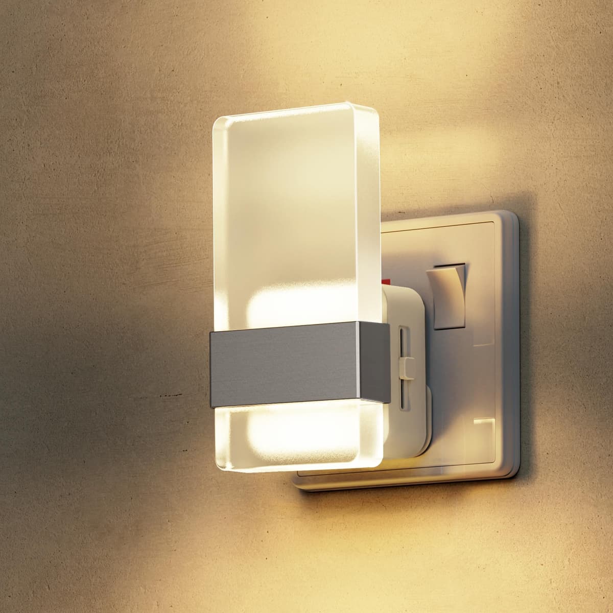 LOHAS-LED Night Light Plug in Wall, Night Light with Dusk-to-Dawn Sensor, 0-100LM Dimmable, Warm White 3000K, Modern Nightlight Plug in Wall for Hallway, Bathroom, Stairway — view 19