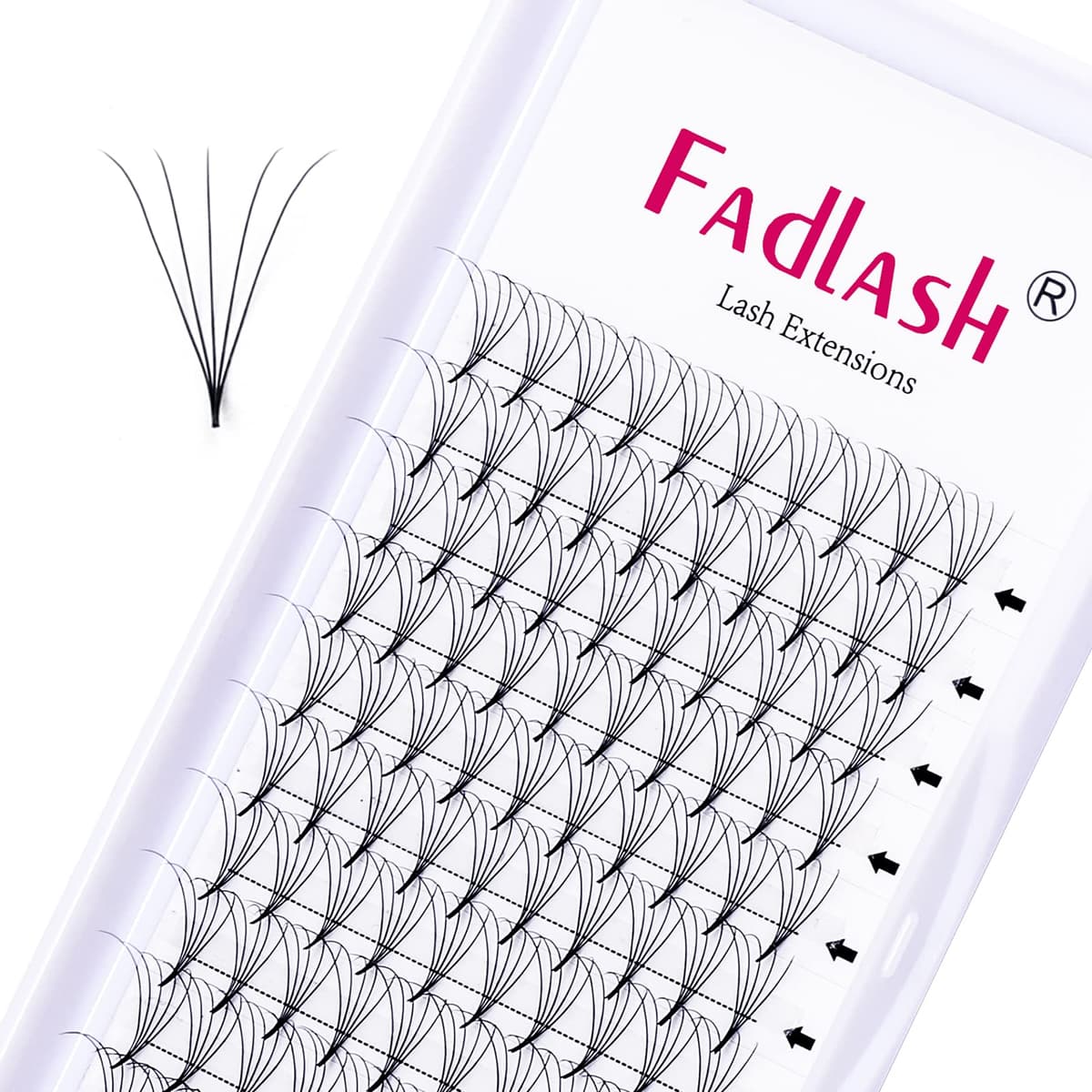 Russian Volume Lashes 16D 0.07 C Curl Mix Tray - Premade Fan Lashes (8-14mm) — view 36