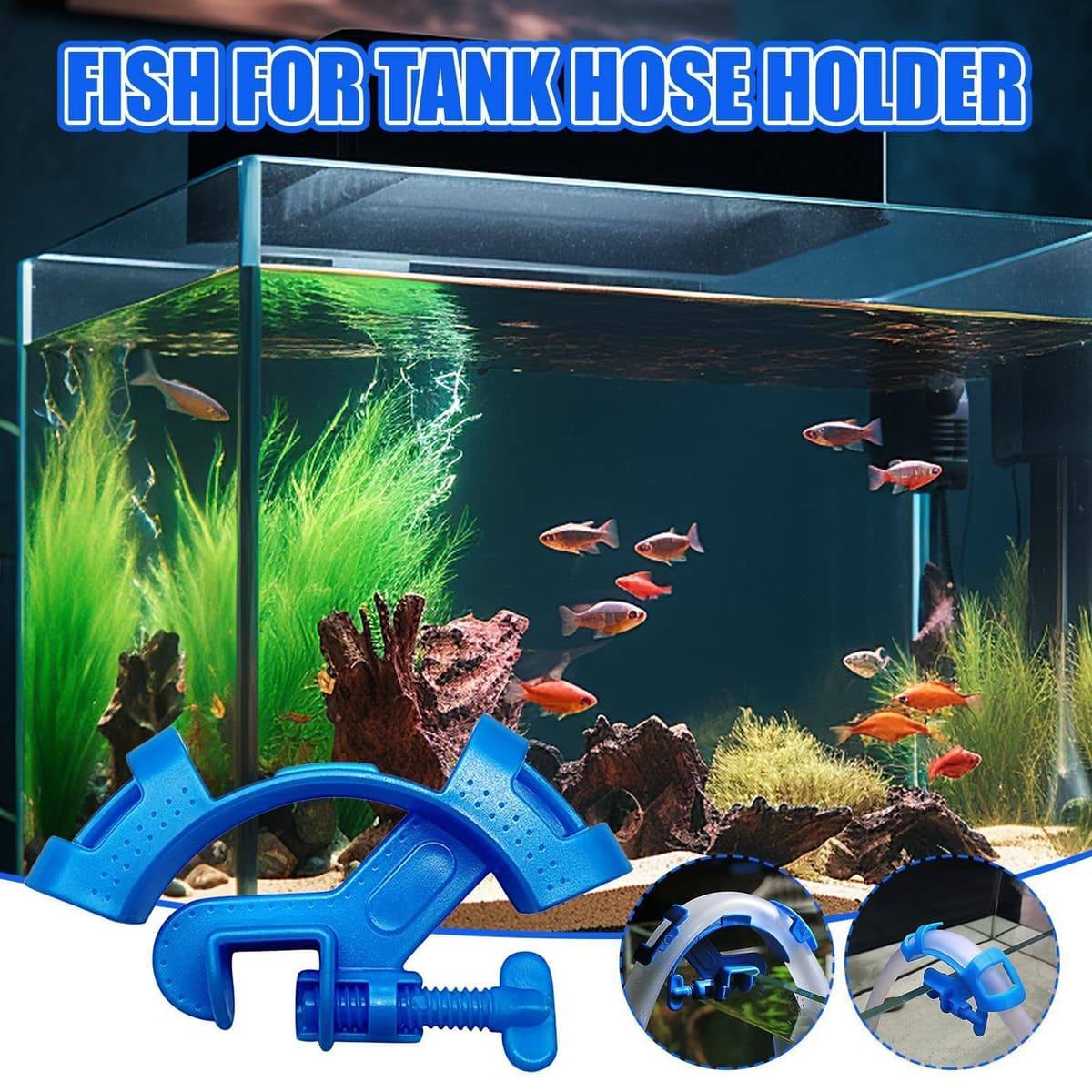 Genérico Clip Sujeta Manguera Acuario - Soporte Ajustable Tubo | Abrazadera Fijación Flexible Resistente Duradero para Mangueras Agua Pecera Instalación Estable Limpieza Mantenimiento Doméstico — view 4