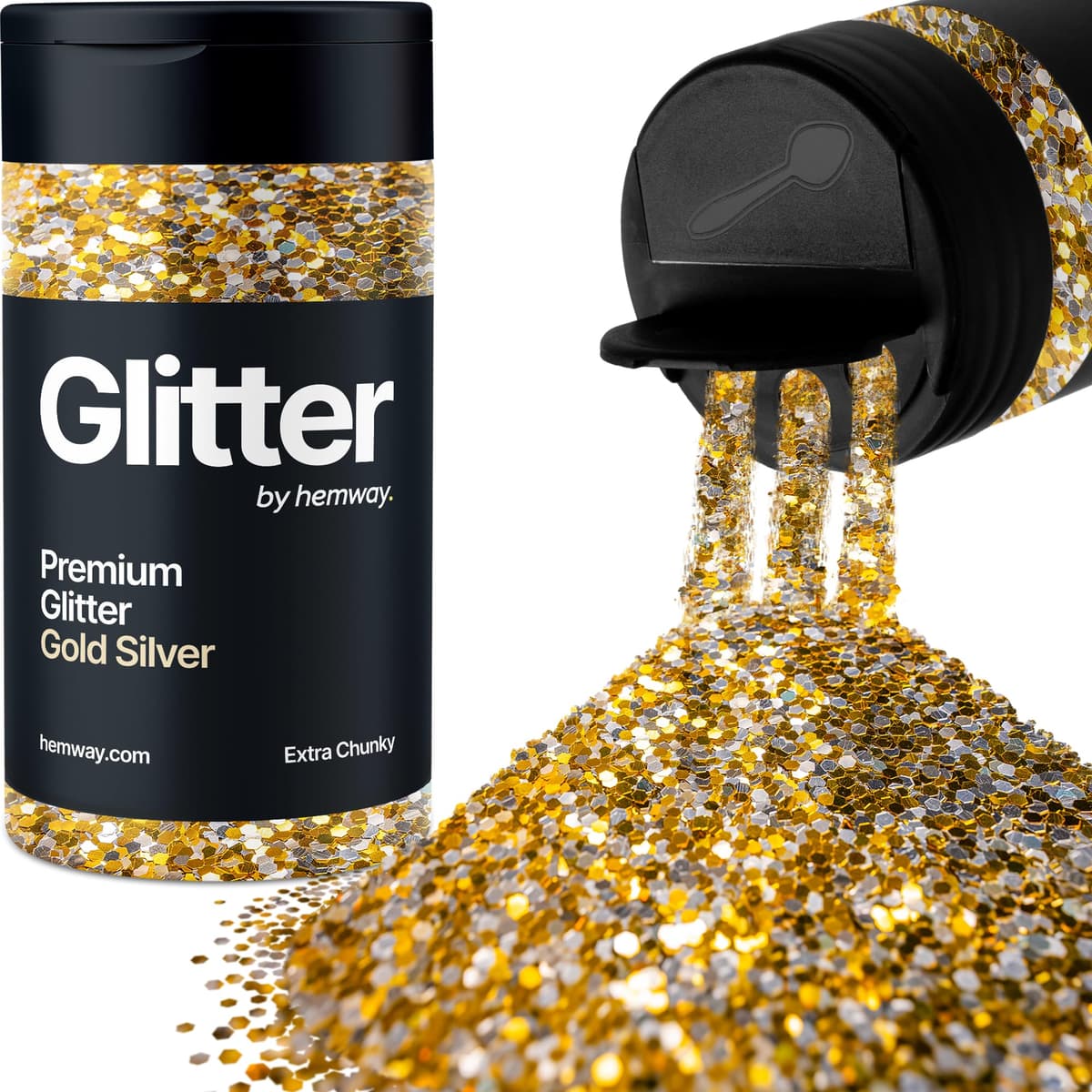 Light Rose Gold Glitter Shaker, 130g Ultrafine Glitter, Crafts 1/128" Metallic Flake Light Rose Gold Sequins, Resin & Epoxy Crafts, Decorating, Halloween, Christmas Nail, Face, Hemway — view 191