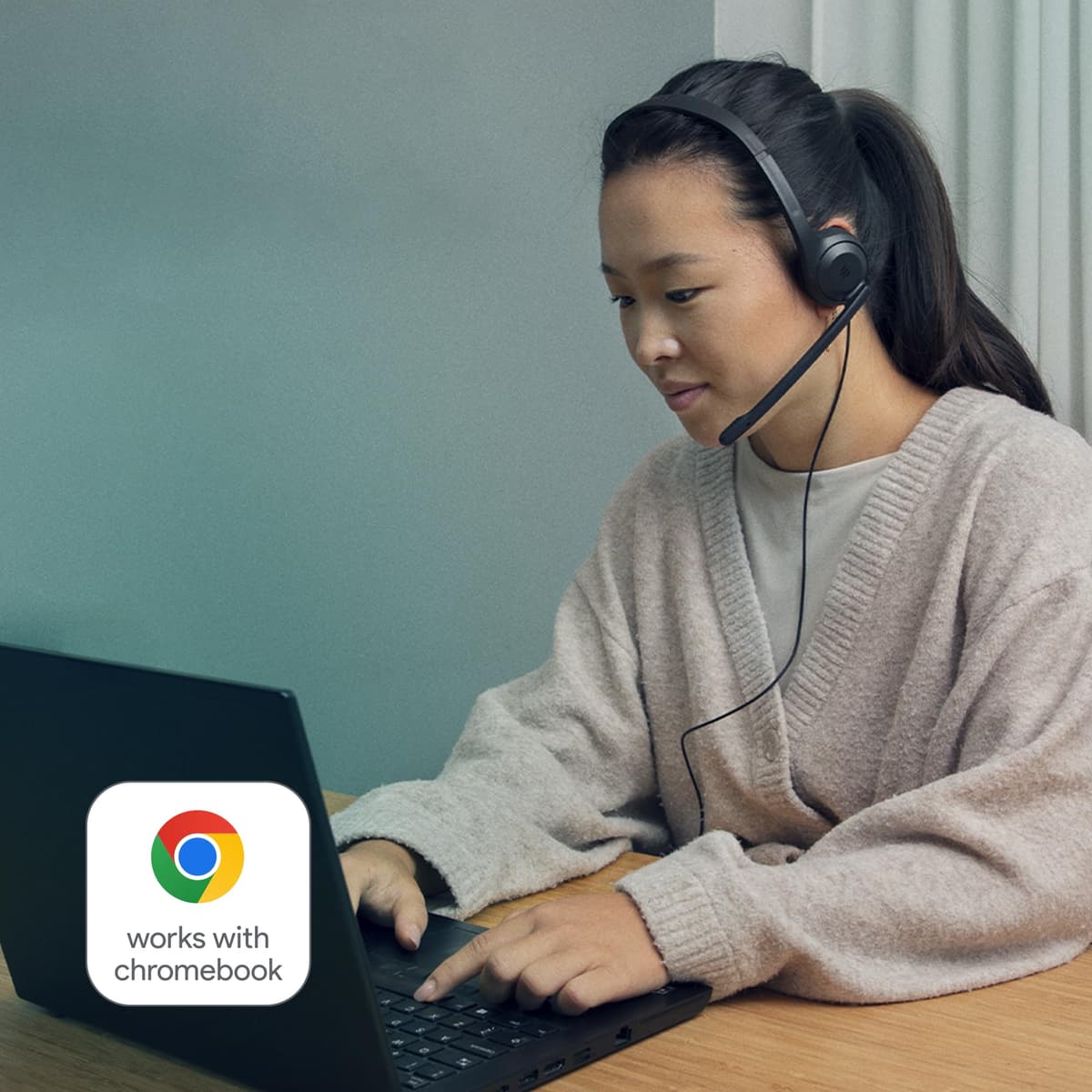 EPOS C1 USB-C Wired Headphones - Hi-Fi Audio, Noise Reduction Microphone, Ergonomic Design for Long Use, On-Ear Headphones, Ideal for Office and Remote Work, Chromebook Certified — view 6