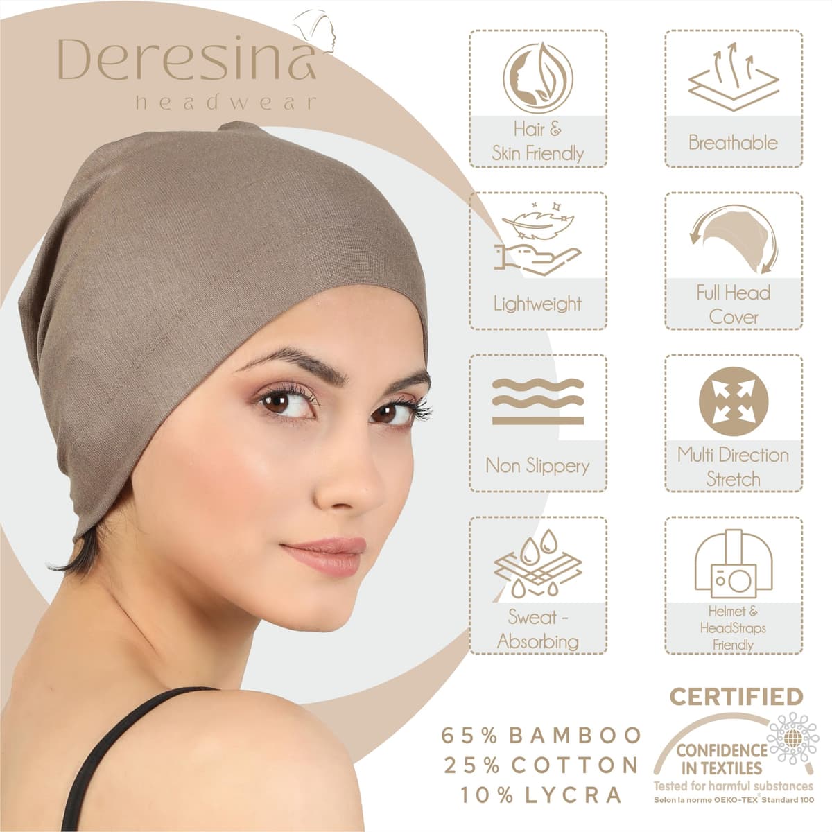Deresina Gorro de Quimioterapia de Bambu para Mujeres y Hombres – Ultrasuave, Ligero y Transpirable, Ideal para Alopecia y Caida del Cabello, Todo el Ano, Alternativa a la Peluca — view 27
