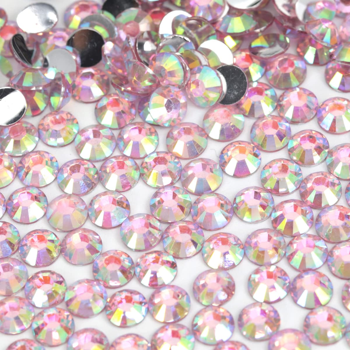 1000pcs 4mm Flat Back Non-Stick Rhinestone Crystal Diamantes Nail Art & Craft Scrapbooking Embellishments 90 Available Colours (4mm, AB Clear #A13) — view 90
