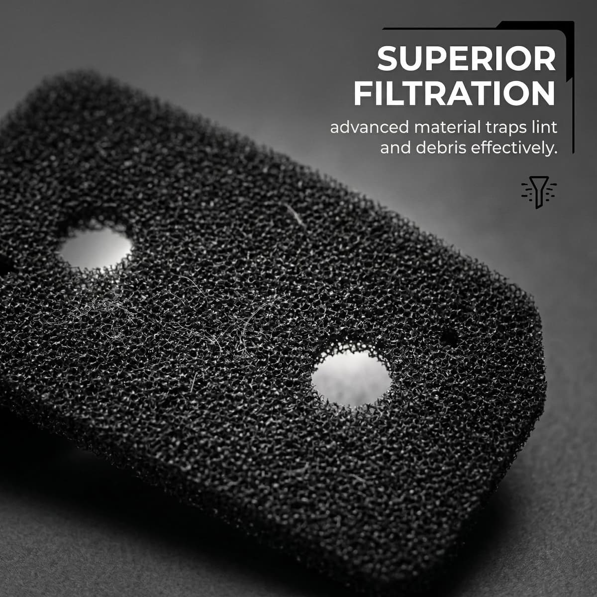 2 piezas de filtro de espuma, filtro para secadora, como Bosch 12007650, para secadora — view 3