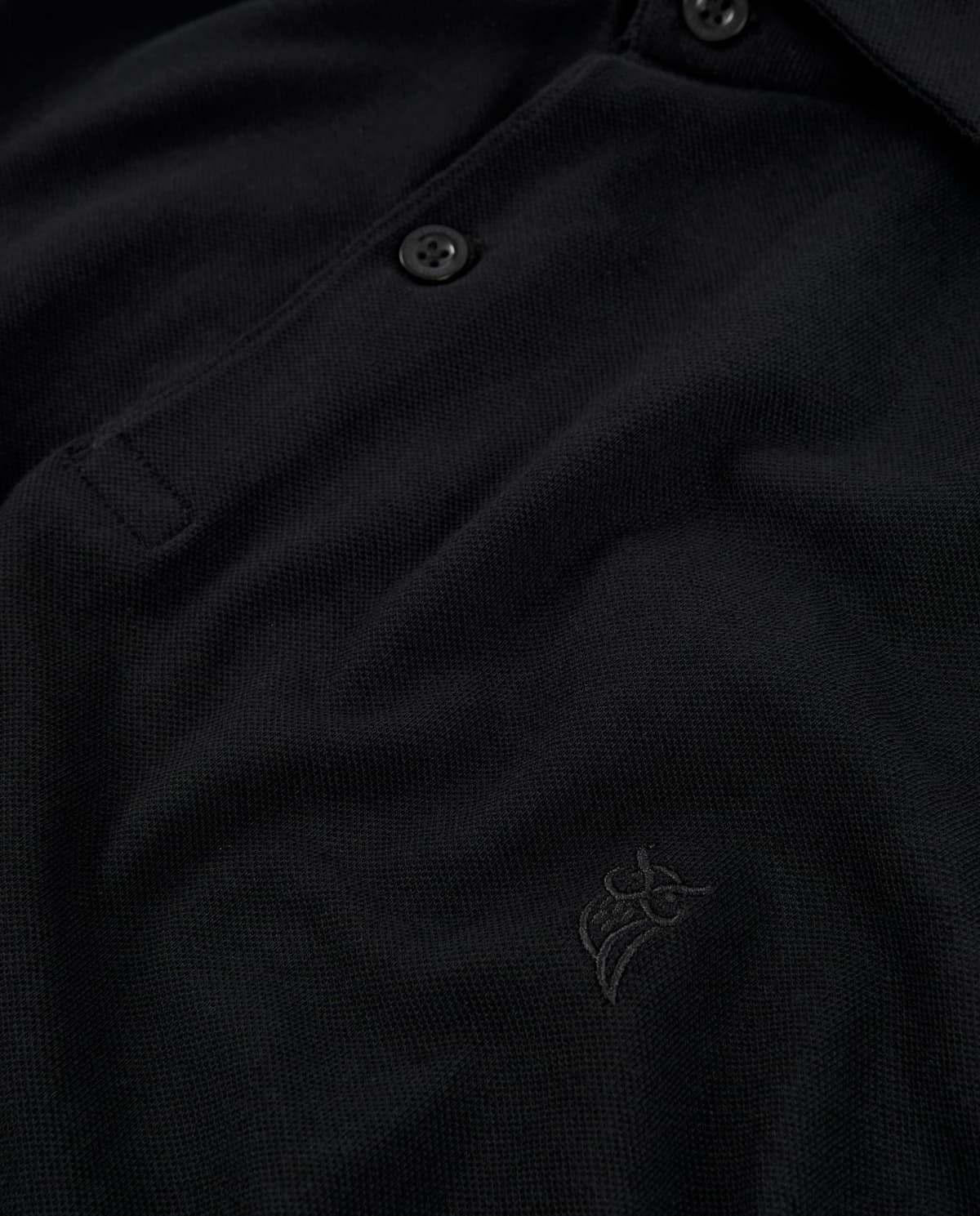 El Búho Nocturno Polo Hombre Manga Corta Algodón 100% Piqué Liso - Cuello Italiano Spread Firme Elegante - Regular Fit Holgado Largo - Deporte Casual Vestir Tallas Grandes S-5XL — view 5