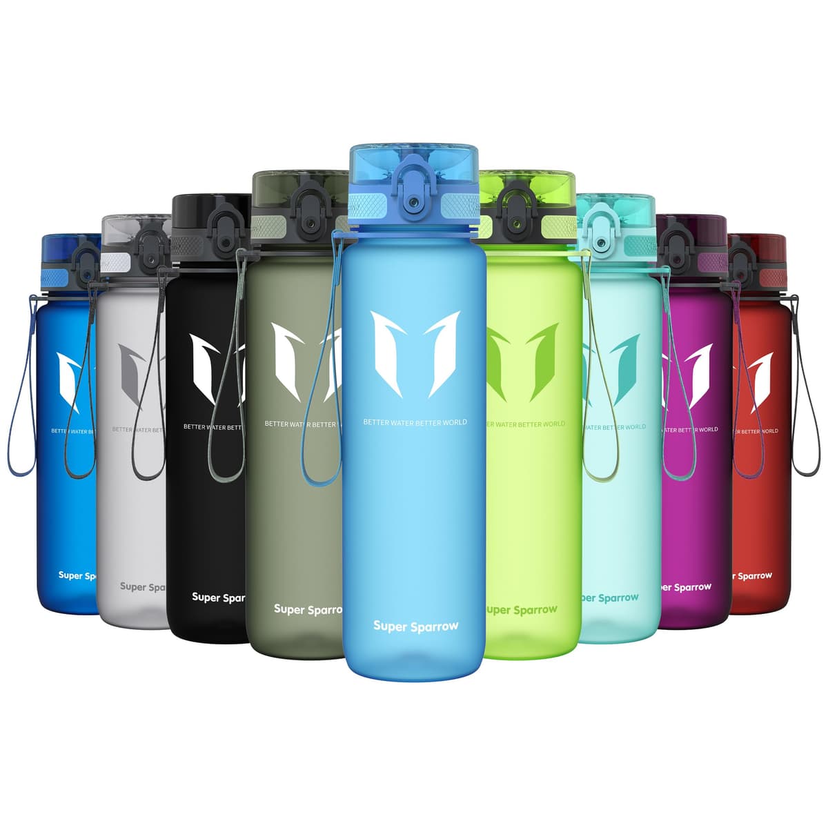 Super Sparrow Botella de Agua Deportiva -350ml & 500ml & 750ml & 1000ml - Sin BPA — view 59