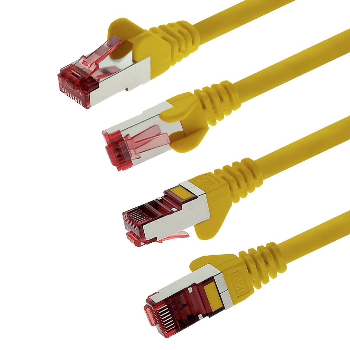 1aTTack - Cable de red SFTP PIMF con 2 conectores RJ45 de doble apantallamiento CAT 6 0 amarillo - 10 unidades 0,5m — view 8