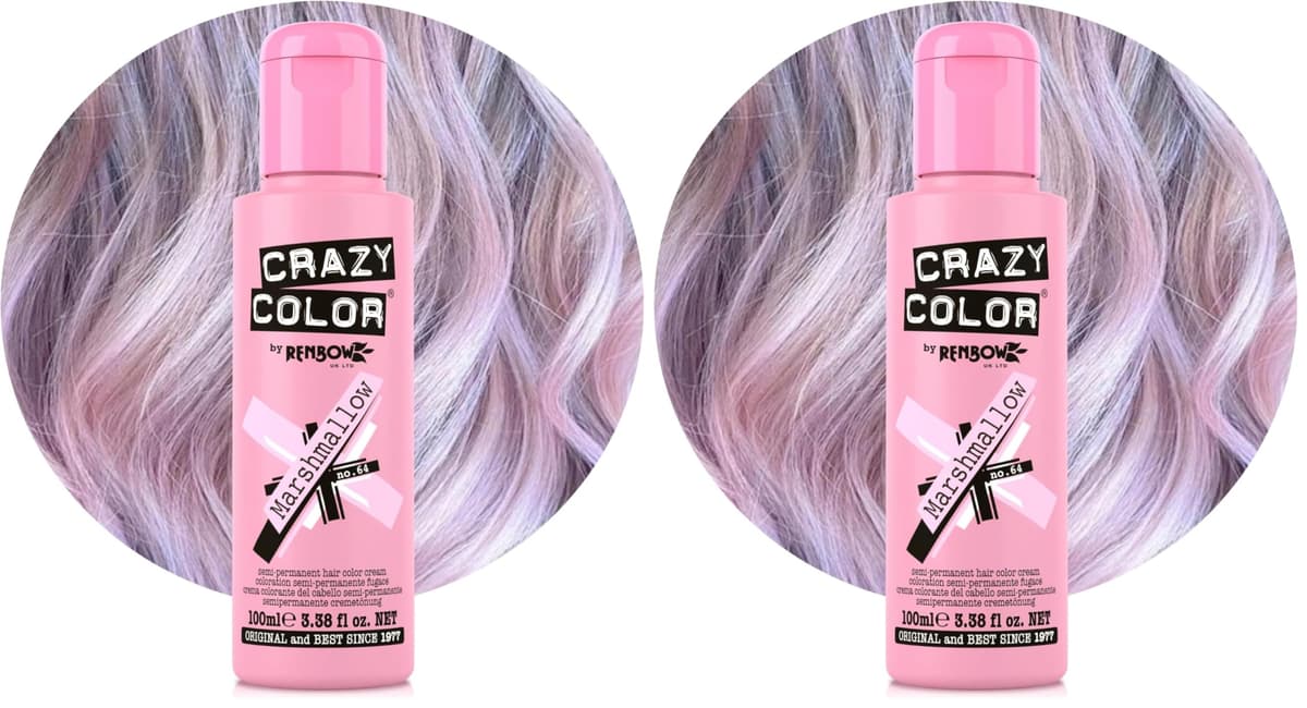 Crazy Color Vibrant Candy Floss Semi-Permanent Hair Dye. Highly Pigmented Pastel Pink Conditioning & Oil Nourishing Vegan Formula | No Bleach or Ammonia | 100ml — view 10