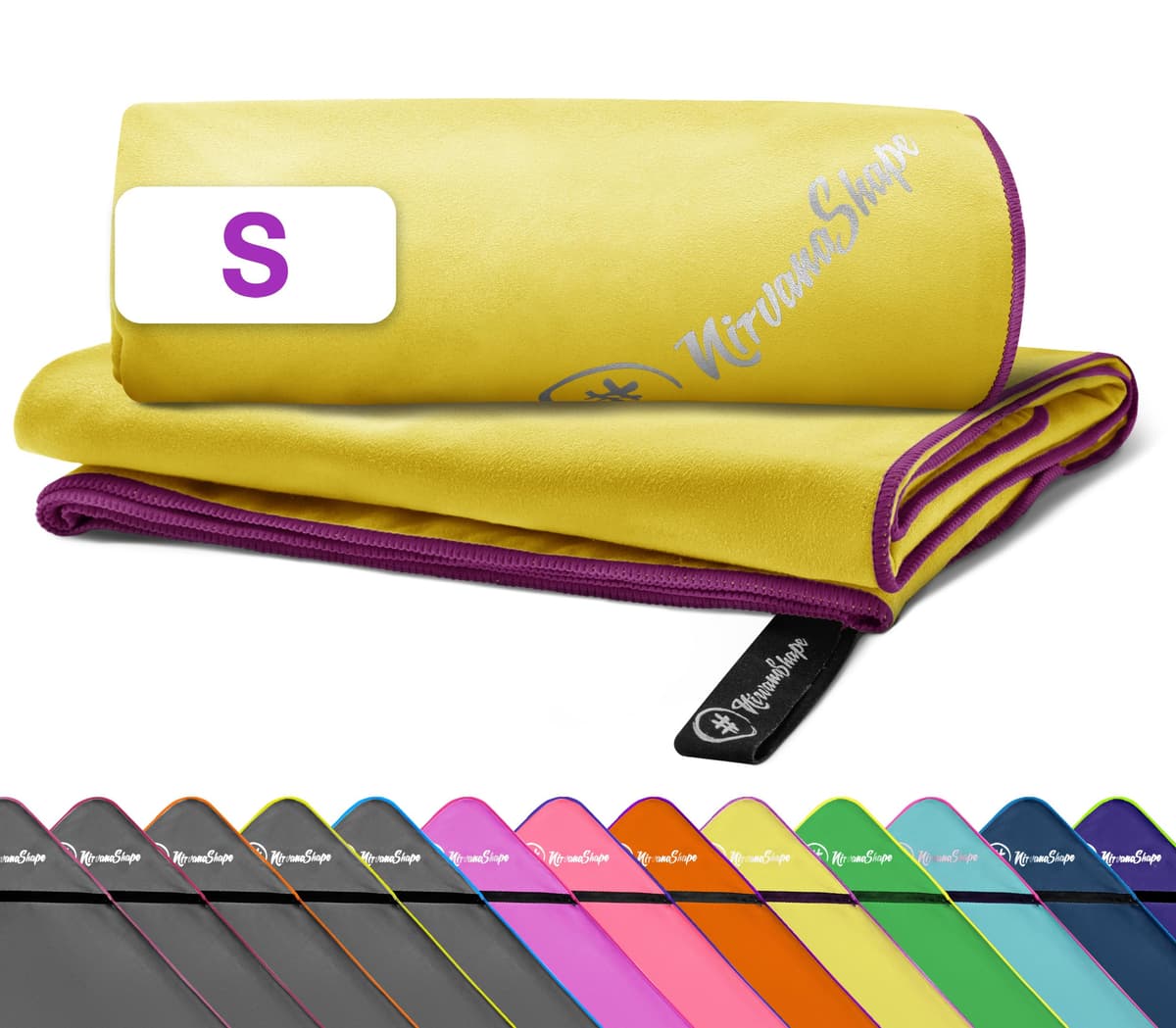 NirvanaShape Toallas de Microfibra | Absorbentes, Ligeras, de Secado rápido | Toallas de baño, Toalla de Viaje, Toallas Deportivas | Ideales para Viajar, IR al Gimnasio, la Playa, Practicar Yoga — view 60