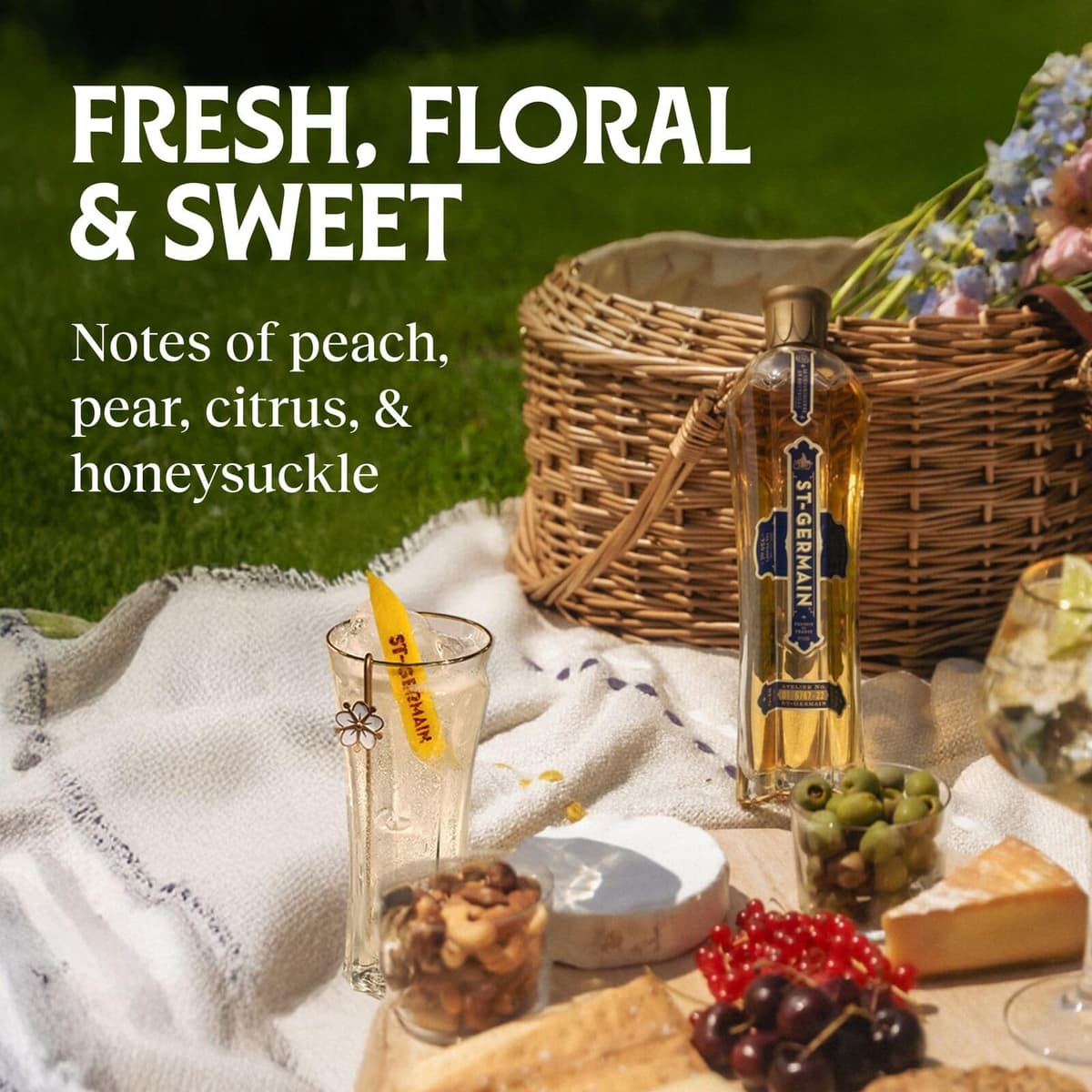 ​​St-Germain French Artisanal Elderflower Liqueur, 20% vol., 50 cl / 500 ml - For the Light and Bright St-Germain Spritz, Made with Wild Handpicked Elderflowers, Transforms Any Cocktail​ — view 3