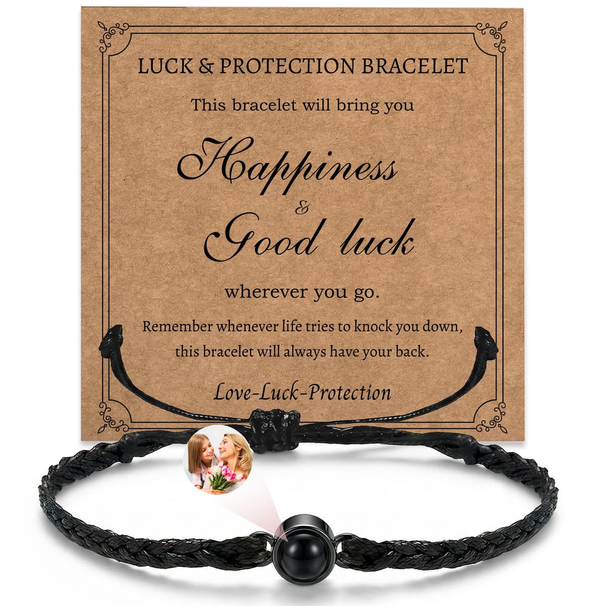 Easycosy Regalos Dia del la Madre, Personalizado Pulsera con Foto Dentro, Pulseras Personalizadas con Proyección de Imagen para Mamá, Papá, Pareja, Amigo, Novio — view 7