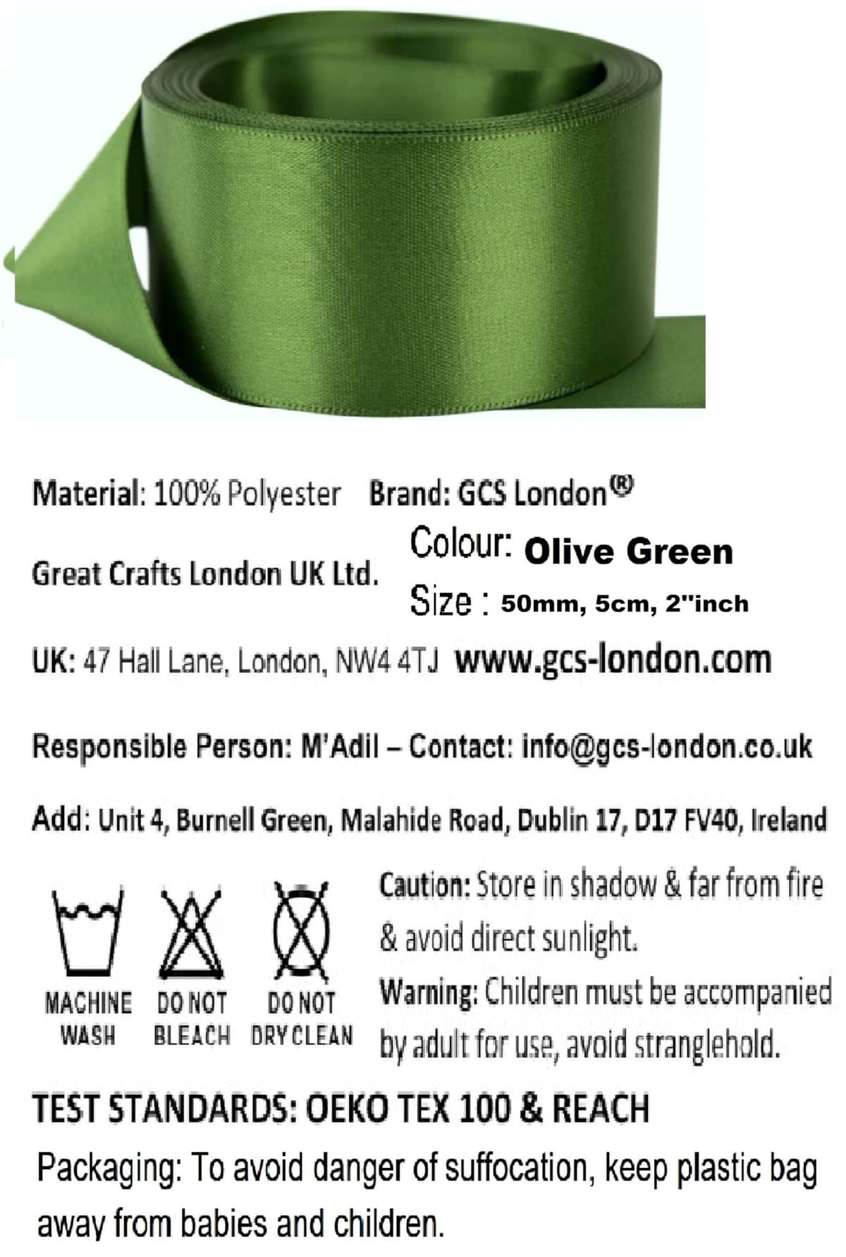 Satin Ribbon. 38mm Wide 5 Meters (Dark Green) Gift Wrap Ribbon, Ribbons for Gift Wrapping, Christmas Ribbon, Gift Wrapping Ribbon for Crafting, Wedding Party Decor — view 276