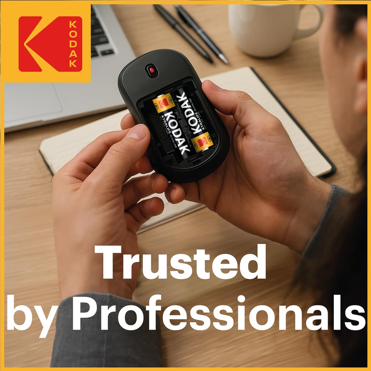 Kodak Xtralife 60-Pack AA Batteries, Double A Alkaline Battery Pack, 1.5V, 10-Year Shelf Life, LR6, Ideal for High-Drain Devices, 12x More Power, Plastic Free Cardboard Outer Carton — view 6