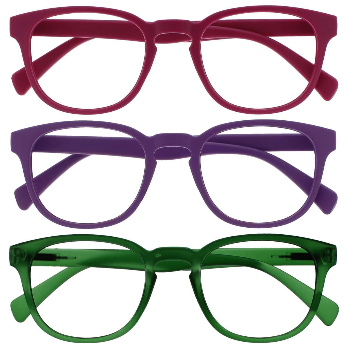 OPULIZE Pop Gafas de Lectura Pack de 5 Redondas Violeta — view 7