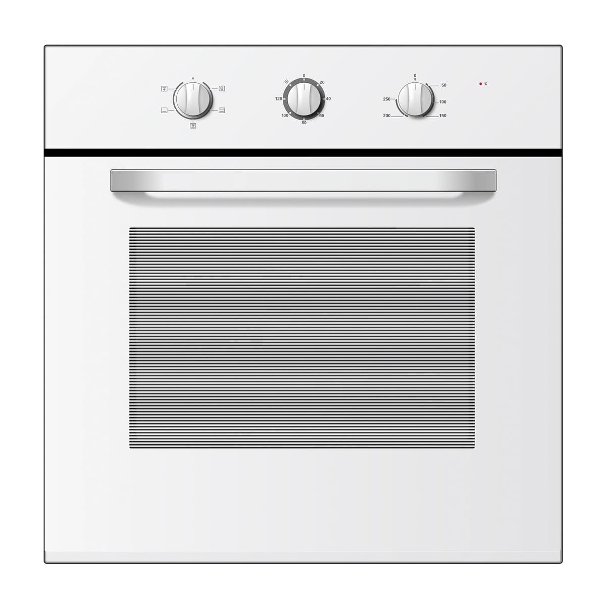 Statesman BSF160BL Built-In Single Cavity Fan Oven, 4 Cooking Functions, 2 Hour Timer, 70L, Black — view 3