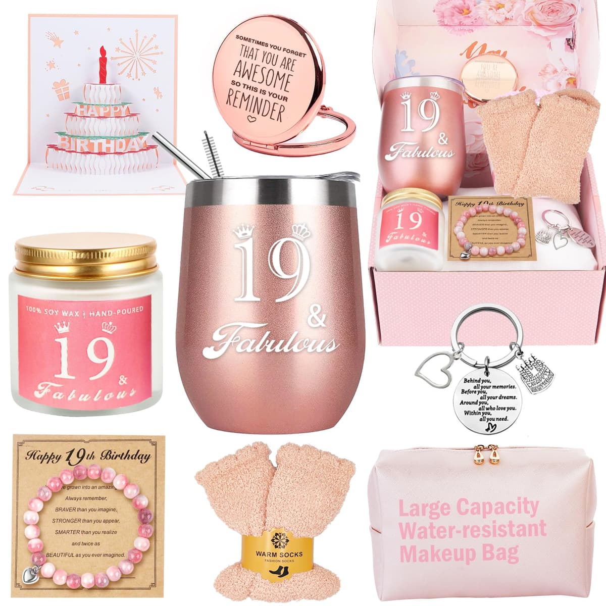 Awfrky Birthday Gifts for Women, Birthday Gift Box Set for Woman Best Friends Female Sister Mom Daughter Wife Her Girlfriend Coworker Bestie, Unique Gifts for Women — view 12