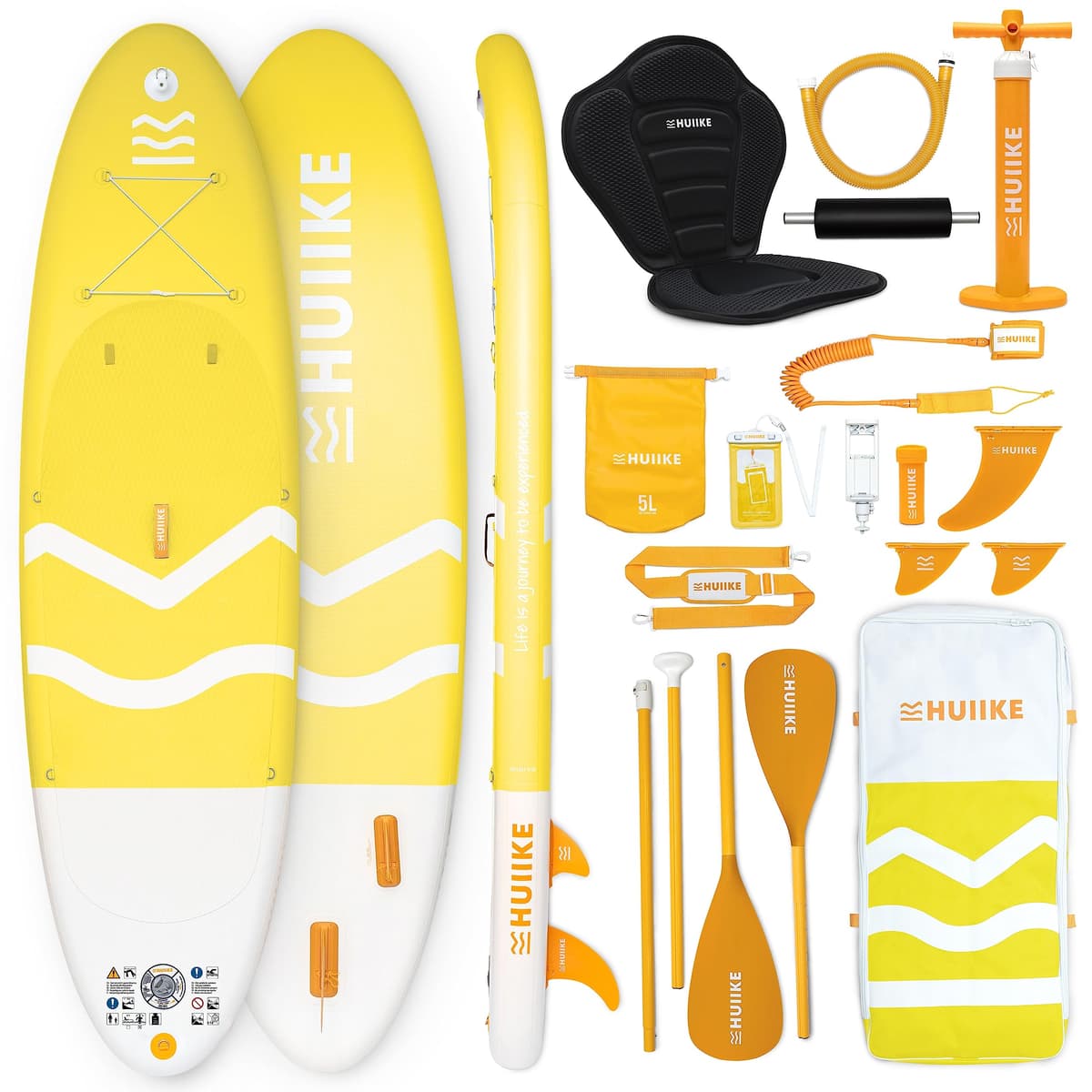 HUIIKE Tabla Paddle Surf Hinchable con Accesorios Incluidos, Remo, Quillas, Inflador. Stand Up Paddle Board Gran Estabilidad y Resistencia. 305 x 84 x 15 cm, Soporta hasta 130 kg — view 14