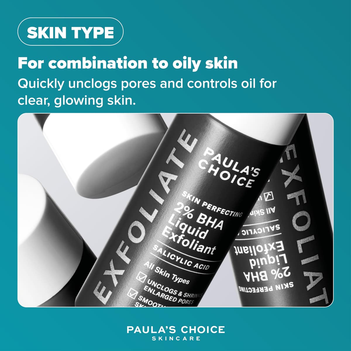 Paula's Choice SKIN PERFECTING 2% BHA Liquid Exfoliant - Face Exfoliating Peel Fights Blackheads & Enlarged Pores - for a Healthy Glow - with Salicylic Acid - Combination & Oily Skin - 30 ml — view 3