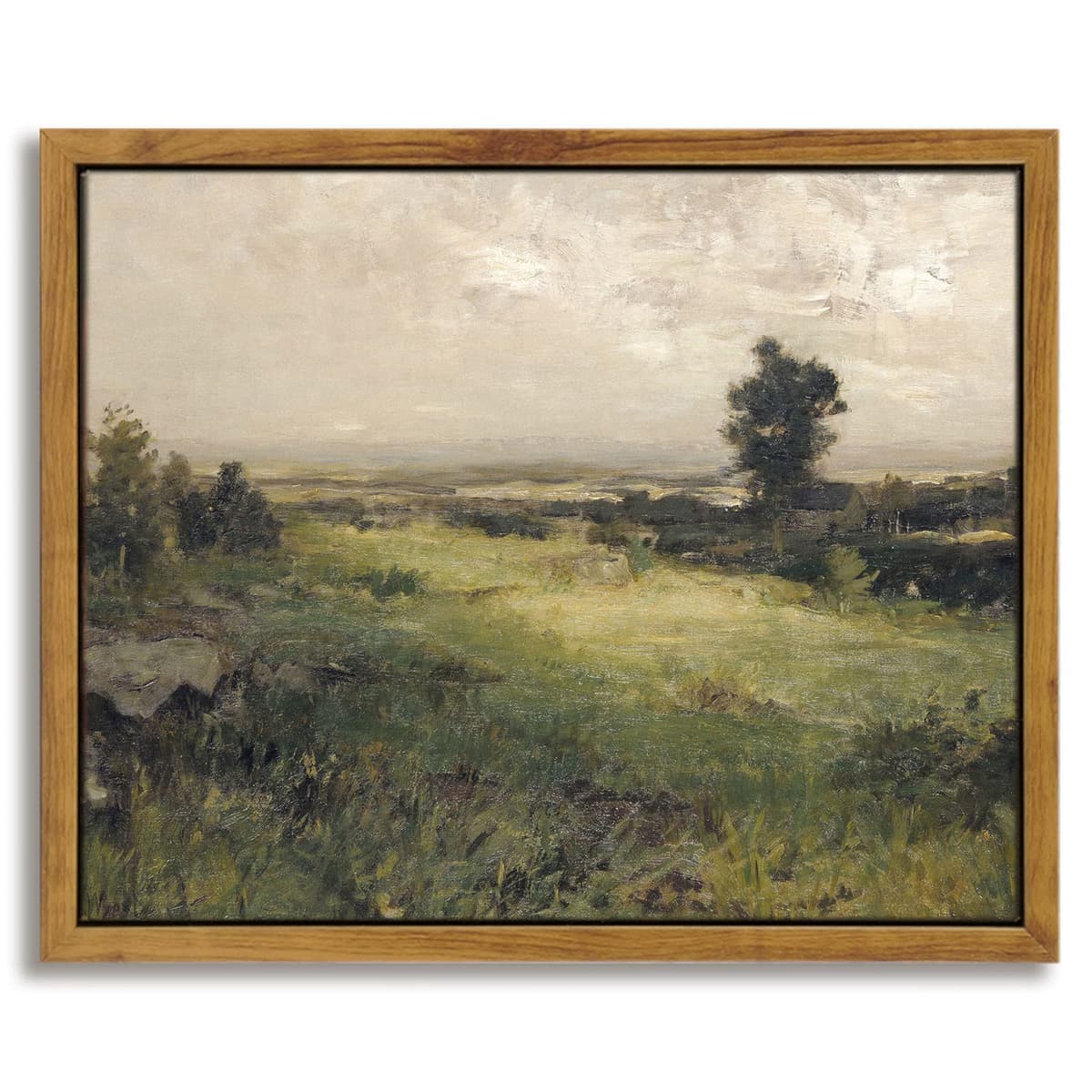 InSimSea Framed Canvas Wall Art, Meadow with Flowers Painting, Landscape for Living Room, Bedroom, Home, Bathroom Decor, 8x10 — view 189