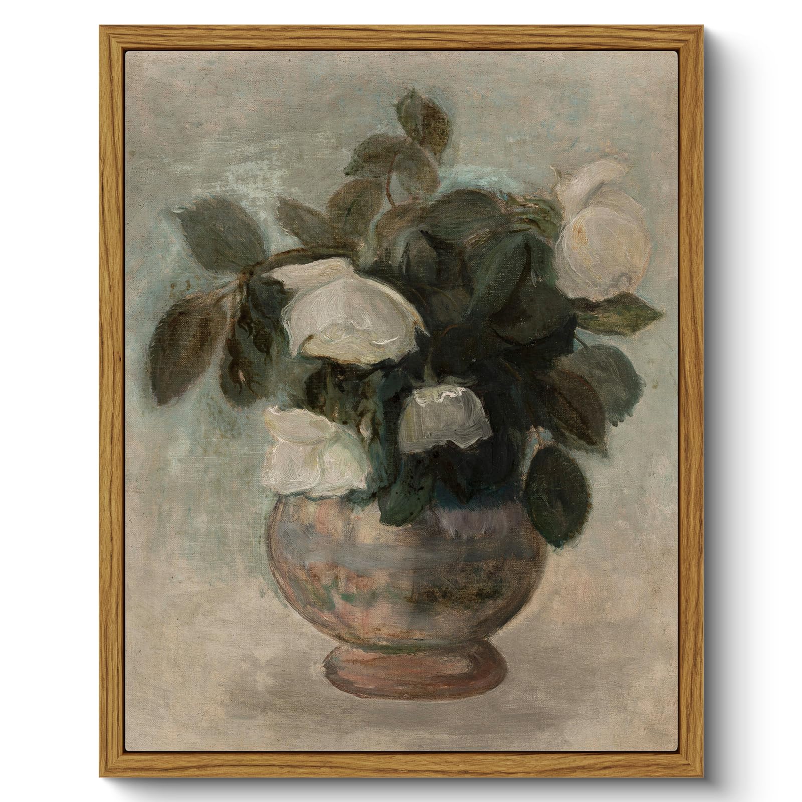 ARPEOTCY Framed Canvas Wall Art Prints, Living Room Hallway Shelf Decor, Grass Landscape Picture Paintings Wall Decor, Vintage Decor for Bedroom Bathroom Table, Aesthetic Room Decor, 20x25cm — view 34