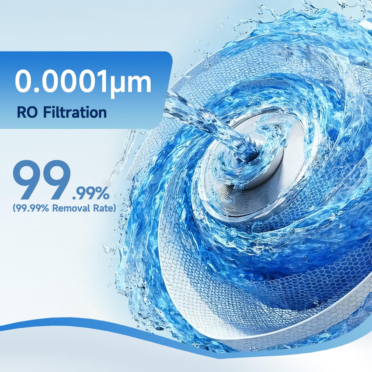AQUALTRA USF-4RF-100 Sistema de Ósmosis Inversa domestica para Bajo Fregadero, 100GPD - Con Grifo, Relación Agua Purificada/Residual 3:1, Diseño Depósito, Instalación Express — view 3
