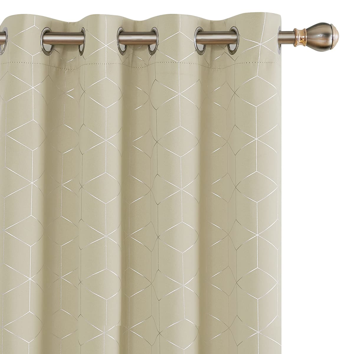Deconovo Blackout Curtains, Modern Sky Blue Curtains for Living Room, Thermal Curtains, Ring Top Curtains, Noise Isolating, 46" W x 72" H, Set of 2 — view 40