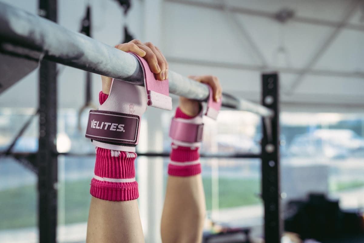 Velites - Calleras Quad Pro Oficiales de Crossfit® Games - con Magnesio - Muñequeras - Dominadas, Muscle Ups y Toes to Bar — view 4
