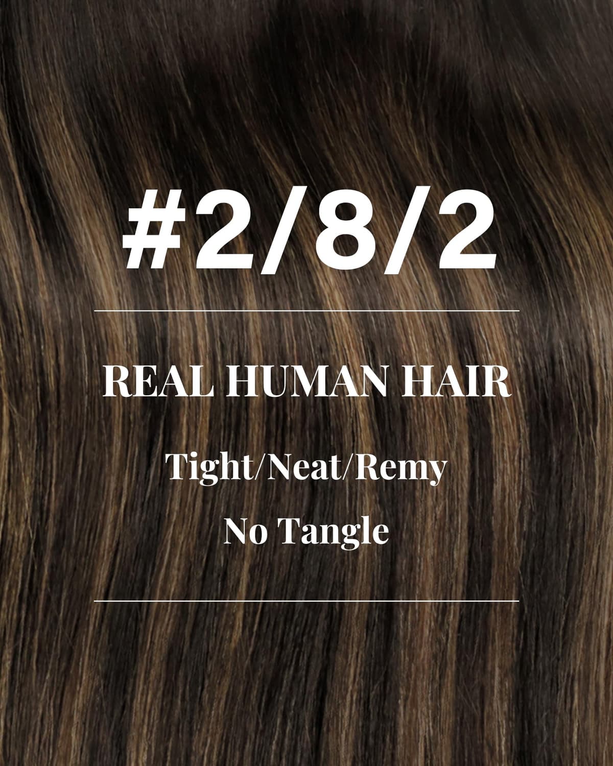 Hetto Weft Hair Extensions Real Human Hair 18 Inch 100g Balayage Dark Brown Mix Light Brown - Salon Quality Sew in Human Hair Wefts, Reusable for Daily Wear Full Head Styling #2/8/2 — view 3