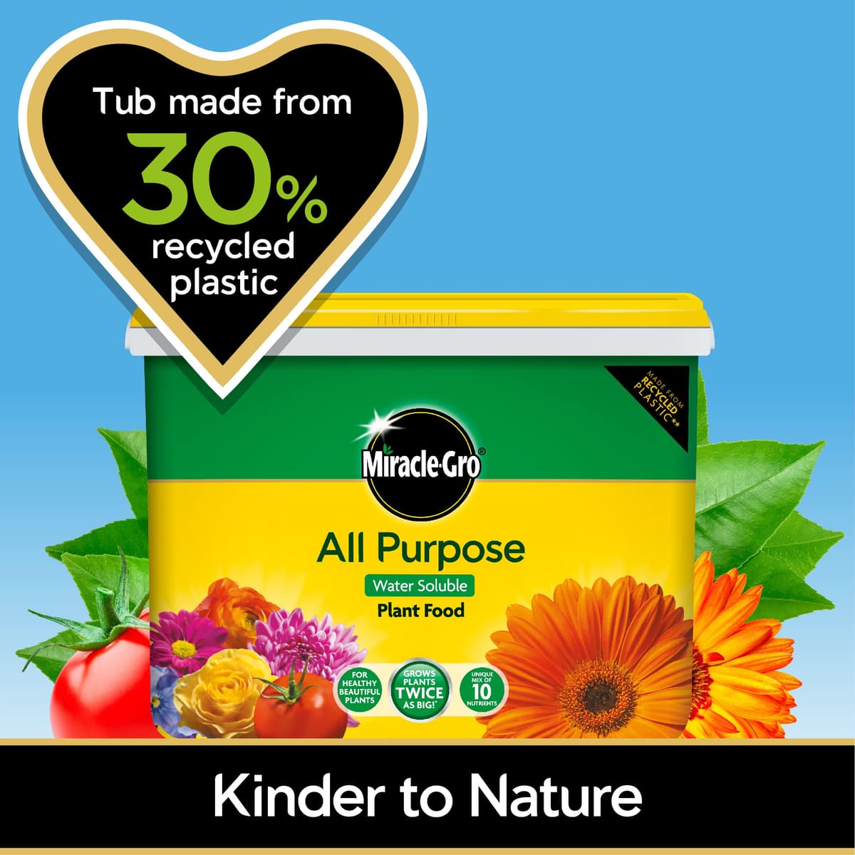 Miracle-Gro All Purpose Water Soluble Plant Food Tub, 2 kg — view 3