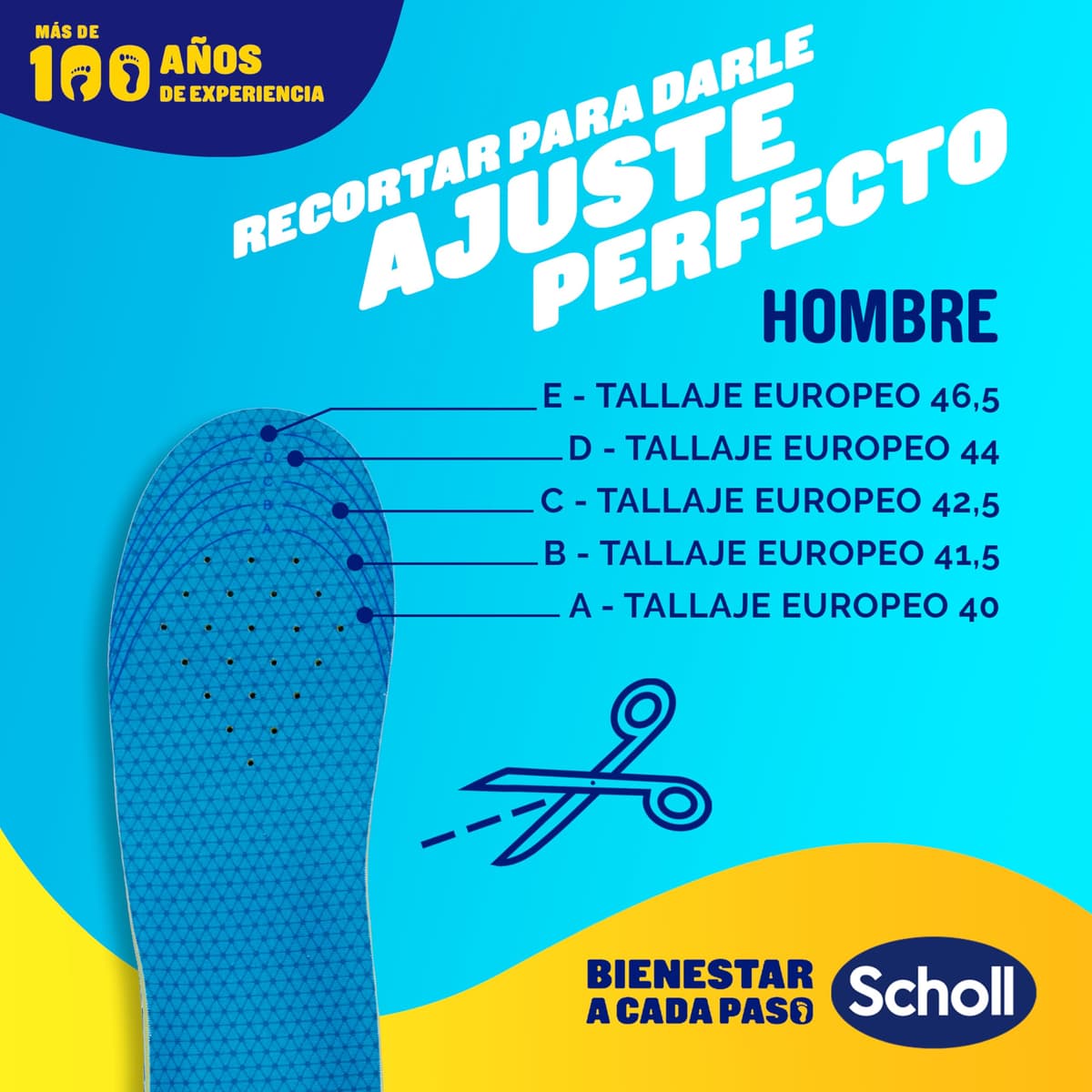Scholl GelActiv Uso Diario Plantillas de Gel con Memory Foam para Hombre-Antifatiga, Amortiguación Avanzada, Espuma Viscoelástica y GelWave, Compatibles todo tipo de Botas o Zapatillas, Talla 40-46.5 — view 7