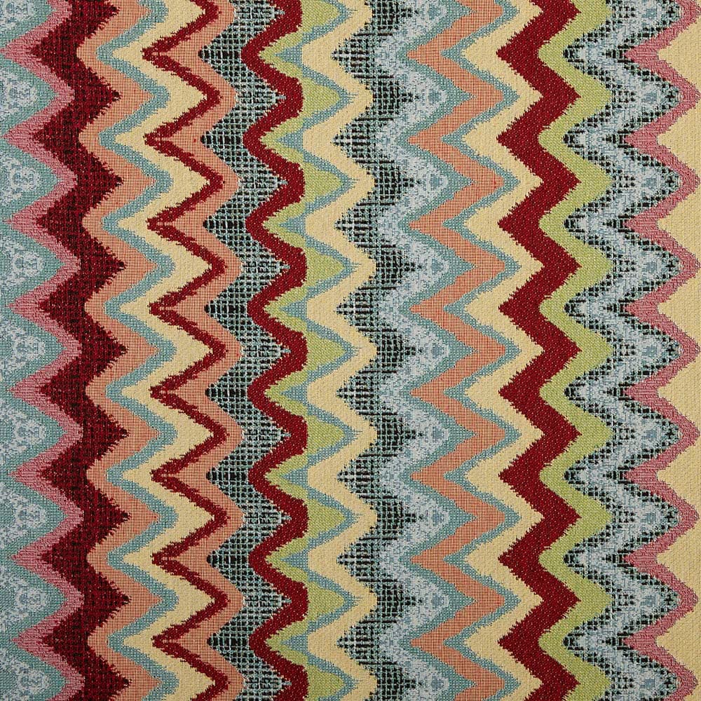 Kt KILOtela - Tela Tapicería, Jacquard Gobelino, Tapizar Sillas, Cojines, Cabecero, Sofá, Bolsos, Resistente al Desgaste, Costura, 100 cm Largo x 280 cm Ancho, Geométrico, Multicolor, 1 metro — view 36