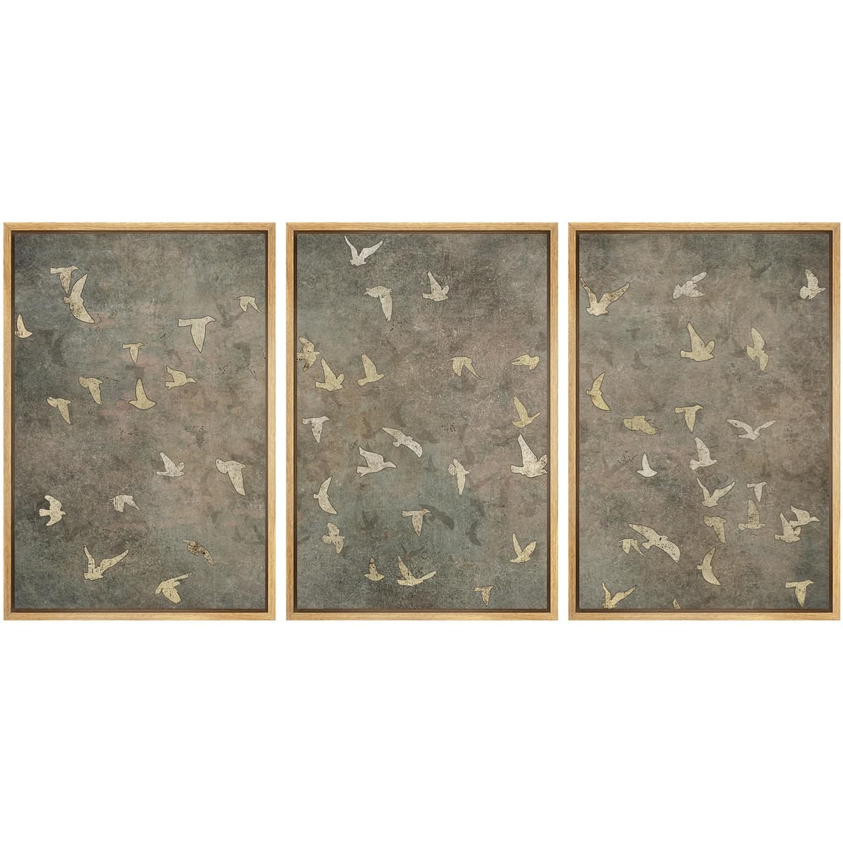 SIGNWIN Framed Canvas Print Wall Art Set Coastal Serenity Abstract Seaside Illustrations Modern Art Decorative Rustic Calm/Zen for Living Room, Bedroom, Office - 24"x36"x3 Natural — view 63