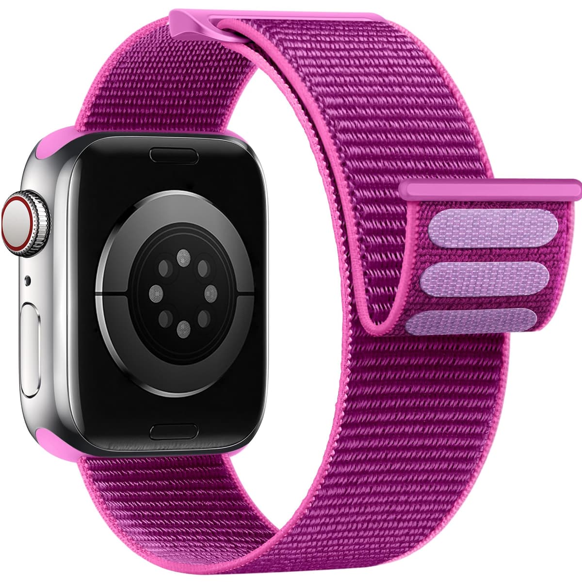 Yoohoo Nylon Straps Compatible with Apple Watch Straps 38mm 40mm 41mm 42mm(Series 10) Women Men,Upgraded Soft Nylon Strap Replacement Bands for iWatch Series 11 10 9 8 7 6 5 4 3 2 1 SE3 Ultra3/Black — view 9