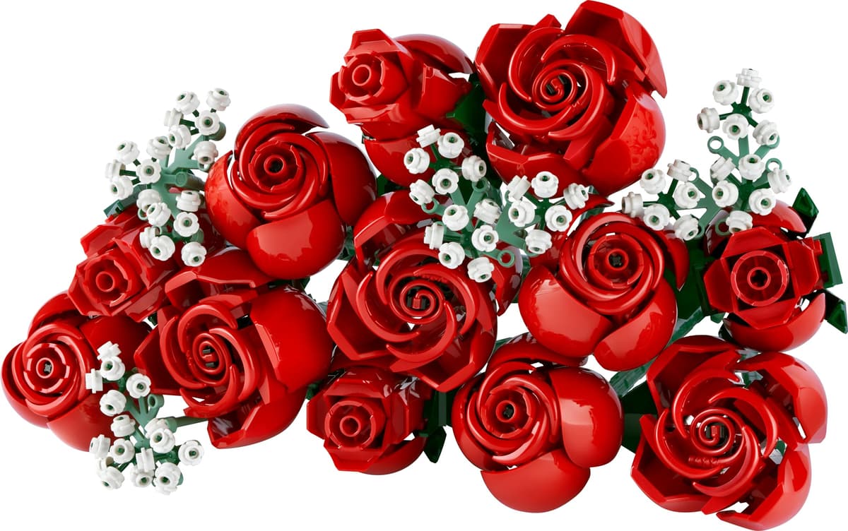 LEGO Botanicals Ramo de Rosas Rojas - Flores Artificiales para Decoración del Hogar - Regalo para Mujeres por el Día de la Madre - Maquetas para Construir para Adultos 10328 — view 10