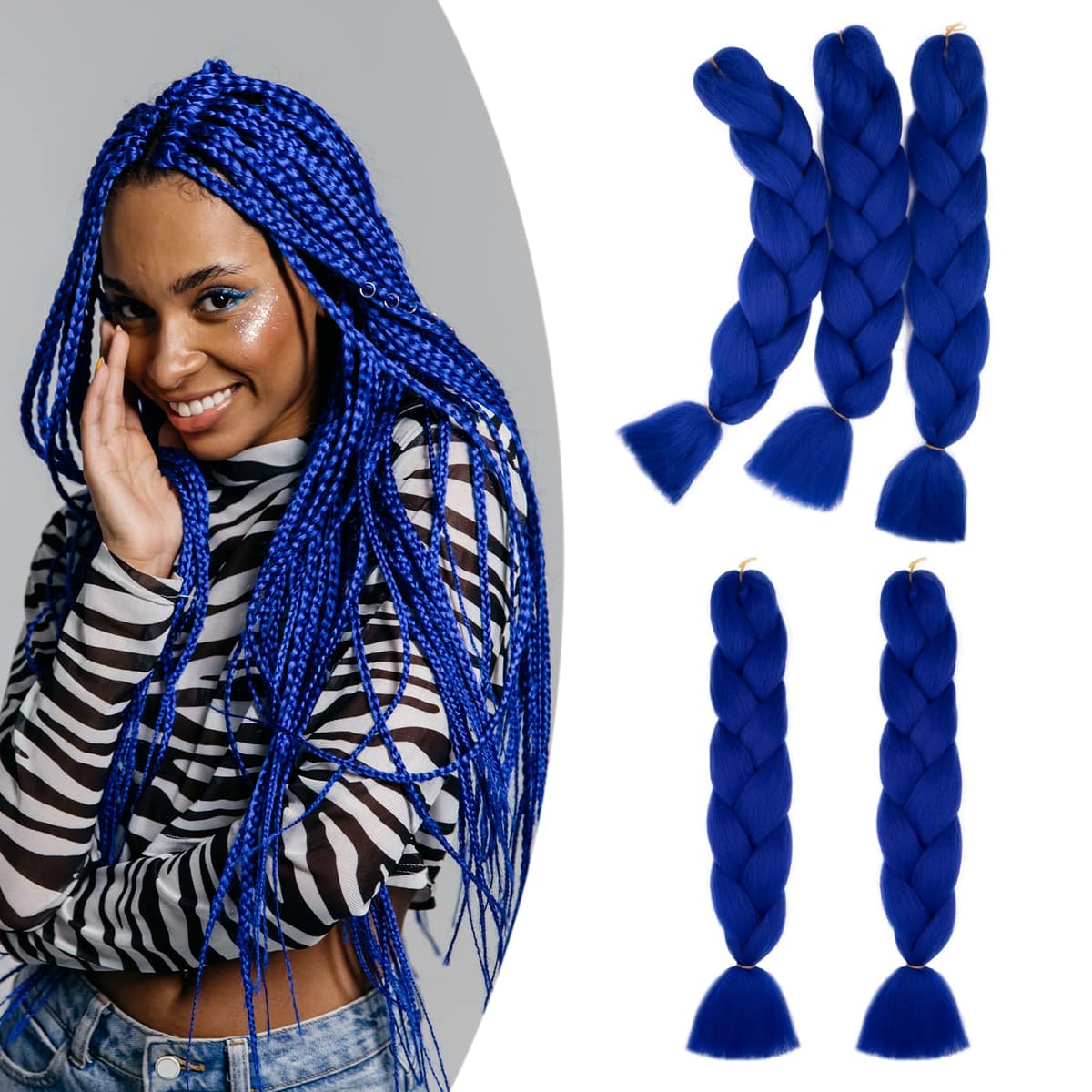60cm Extensiones de Pelo Trenzas Africanas Castaño Oscuro Extensiones para Trenzas Africanas 1 pcs 100g Kanekalon Pelo para Trenzas Africanas Sintetico Extensiones de Trenzado Cabello Braiding — view 137