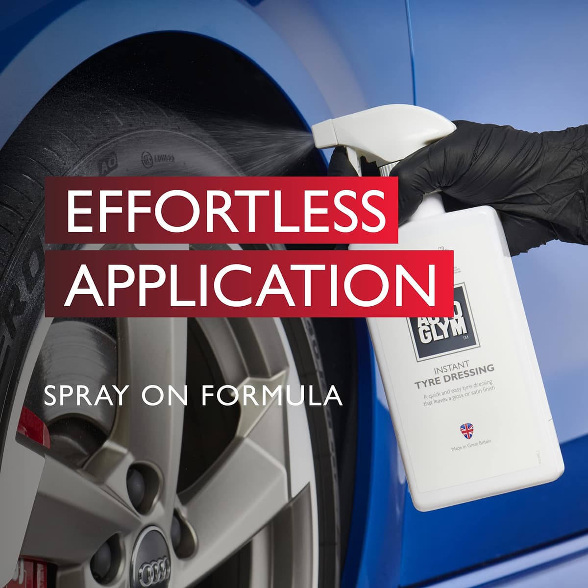 Autoglym Instant Tyre Dressing, 500ml - Easy To Use Tyre Spray for a Gloss or Matte Finish — view 3