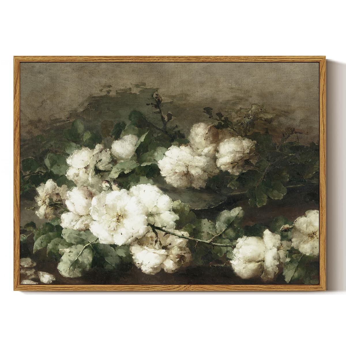 ARPEOTCY Framed Canvas Wall Art Prints, Living Room Hallway Shelf Decor, Grass Landscape Picture Paintings Wall Decor, Vintage Decor for Bedroom Bathroom Table, Aesthetic Room Decor, 20x25cm — view 25